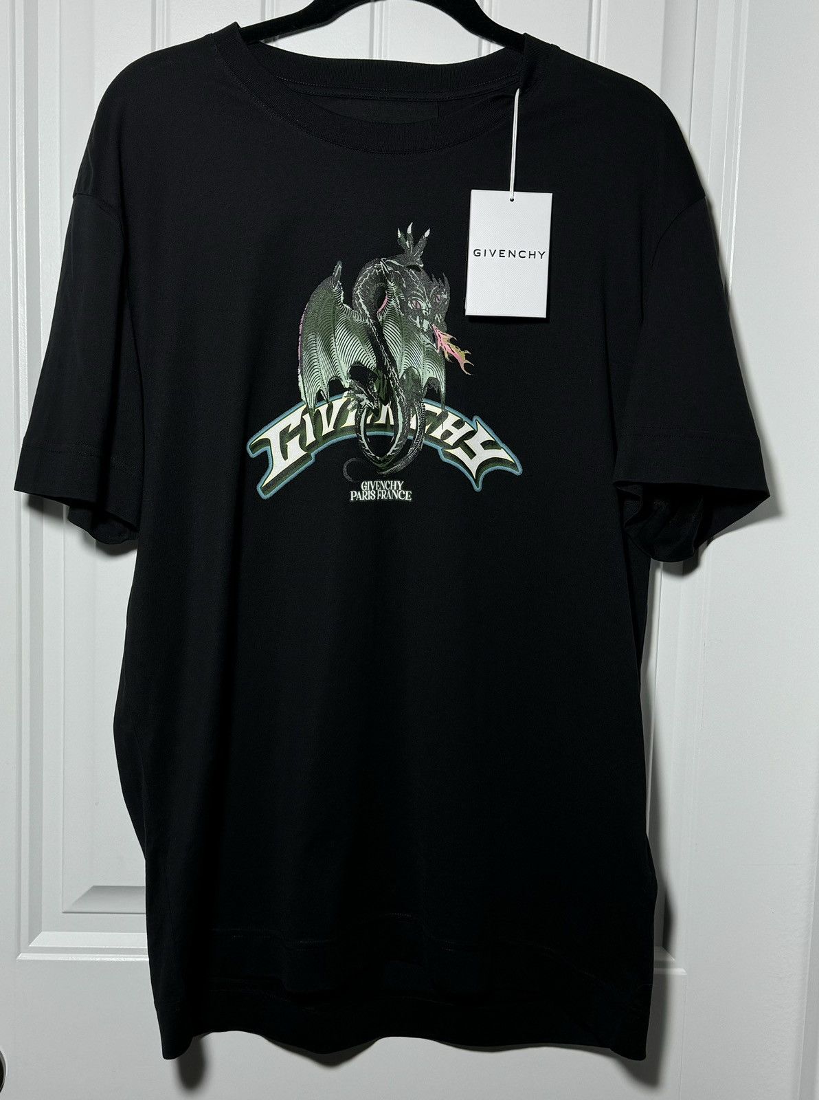 image of NWT Givenchy Dragon Tee in Black, Men's (Size 2XL)