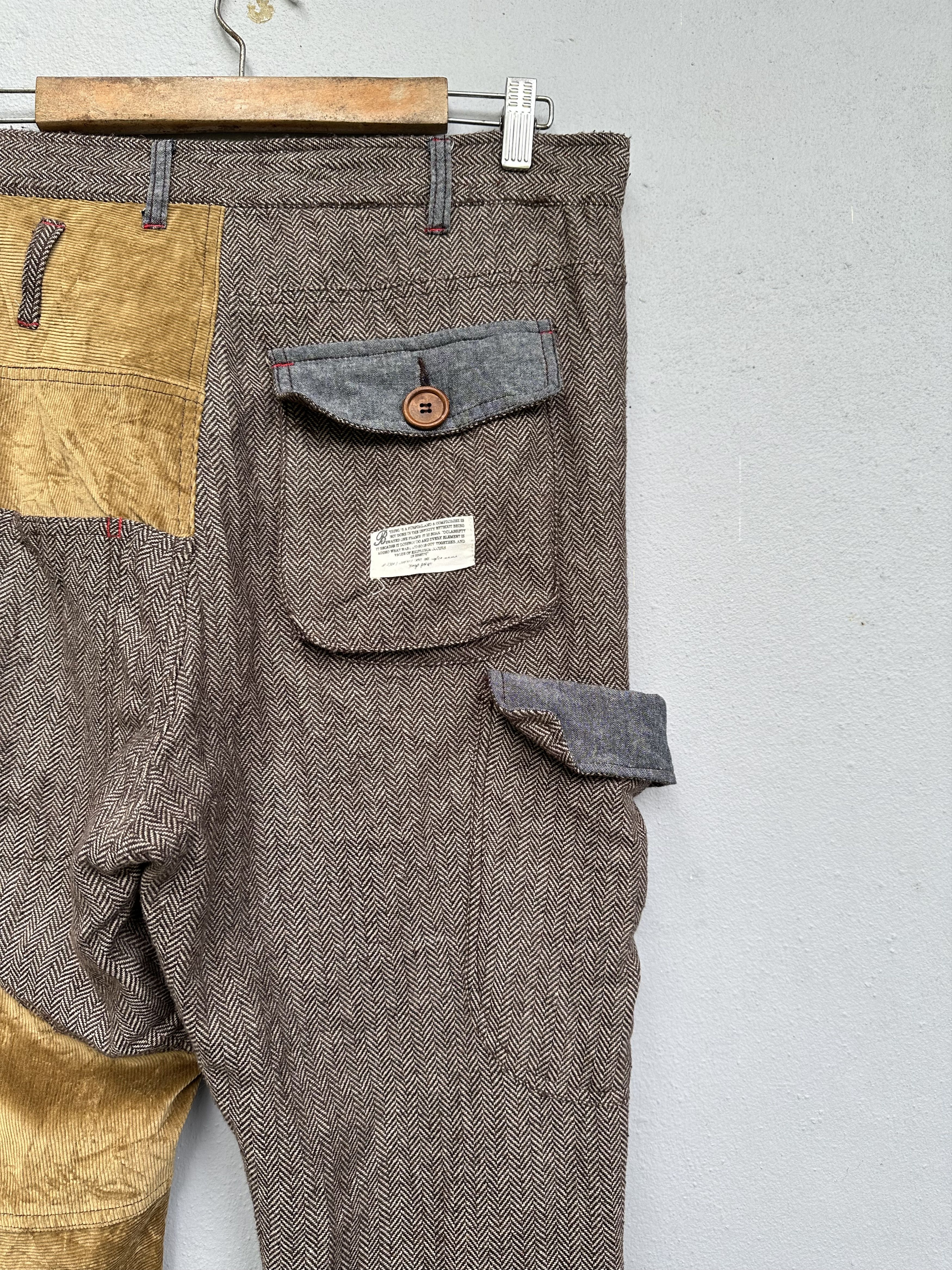 Kapital Brth Breath Reconstructed Hybrid Reworked Patchwork Pant Size US 34 / EU 50 - 20 Thumbnail