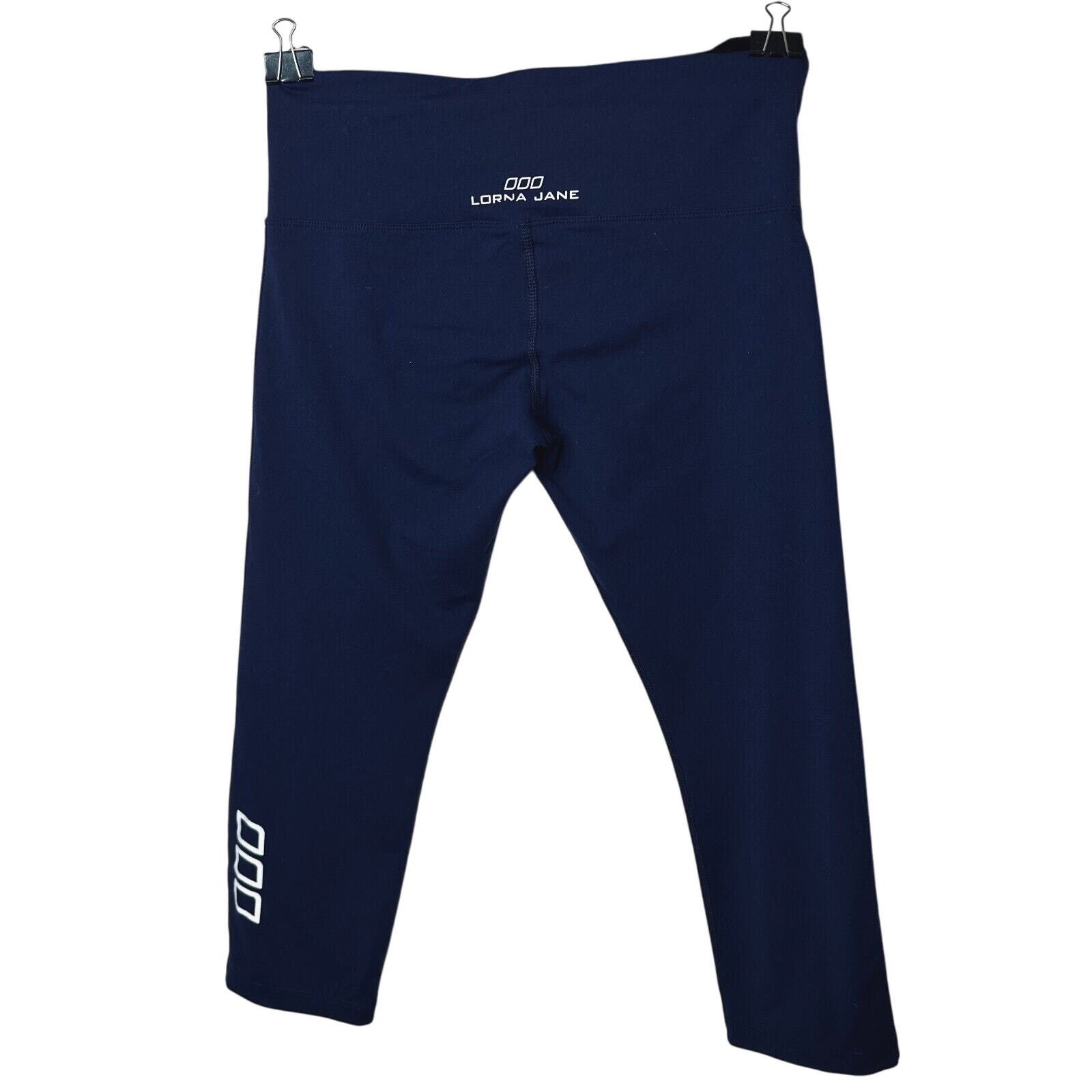 Other Lorna Jane Navy Blue Low Rise Crop Yoga Pants Small Size 27" / US 4 / IT 40 - 1 Thumbnail