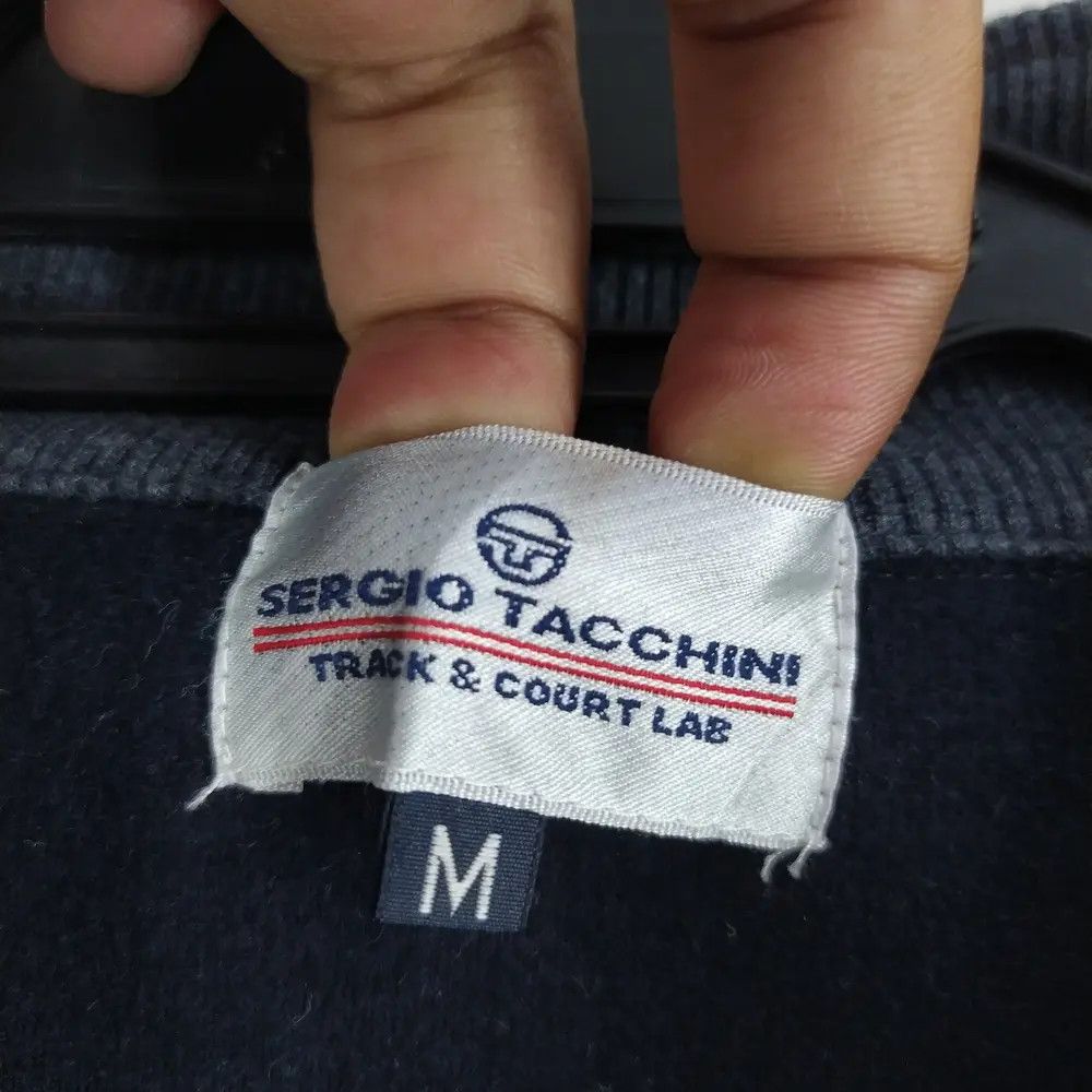 Sergio Tacchini Vintage Sergio Tacchini Embroidery Half Zipper Japan Made Size US L / EU 52-54 / 3 - 7 Thumbnail