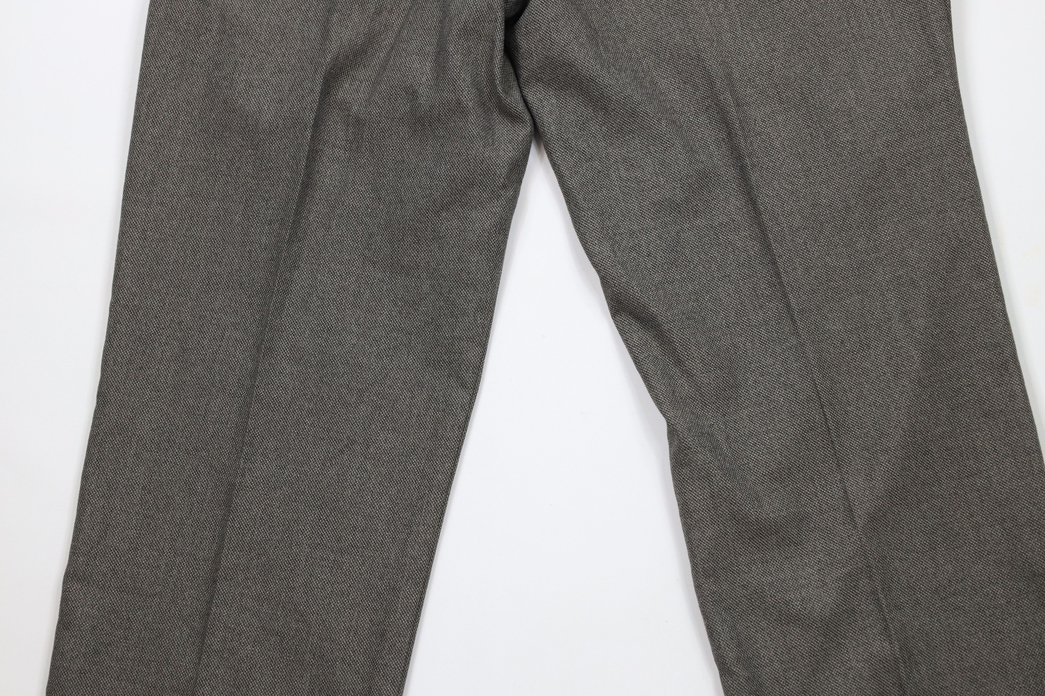 Vintage Vintage 90s Streetwear Blend Knit Wide Leg Chino Pants Gray Size US 36 / EU 52 - 8 Thumbnail