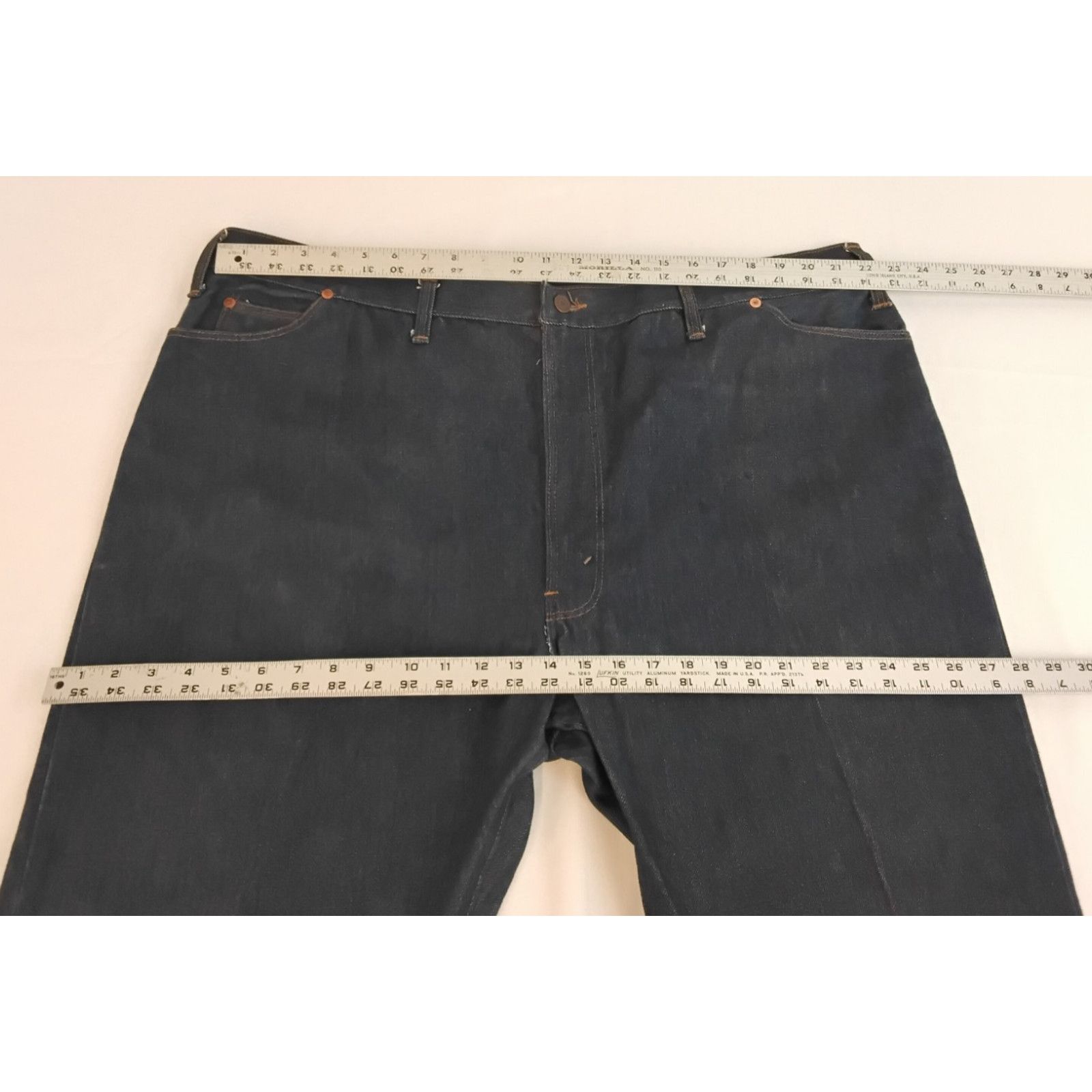 JCPenney JCPenny Denim Jeans Men's 44 x 26 Dark Wash Vintage 1980s Size US 44 / EU 60 - 9 Thumbnail