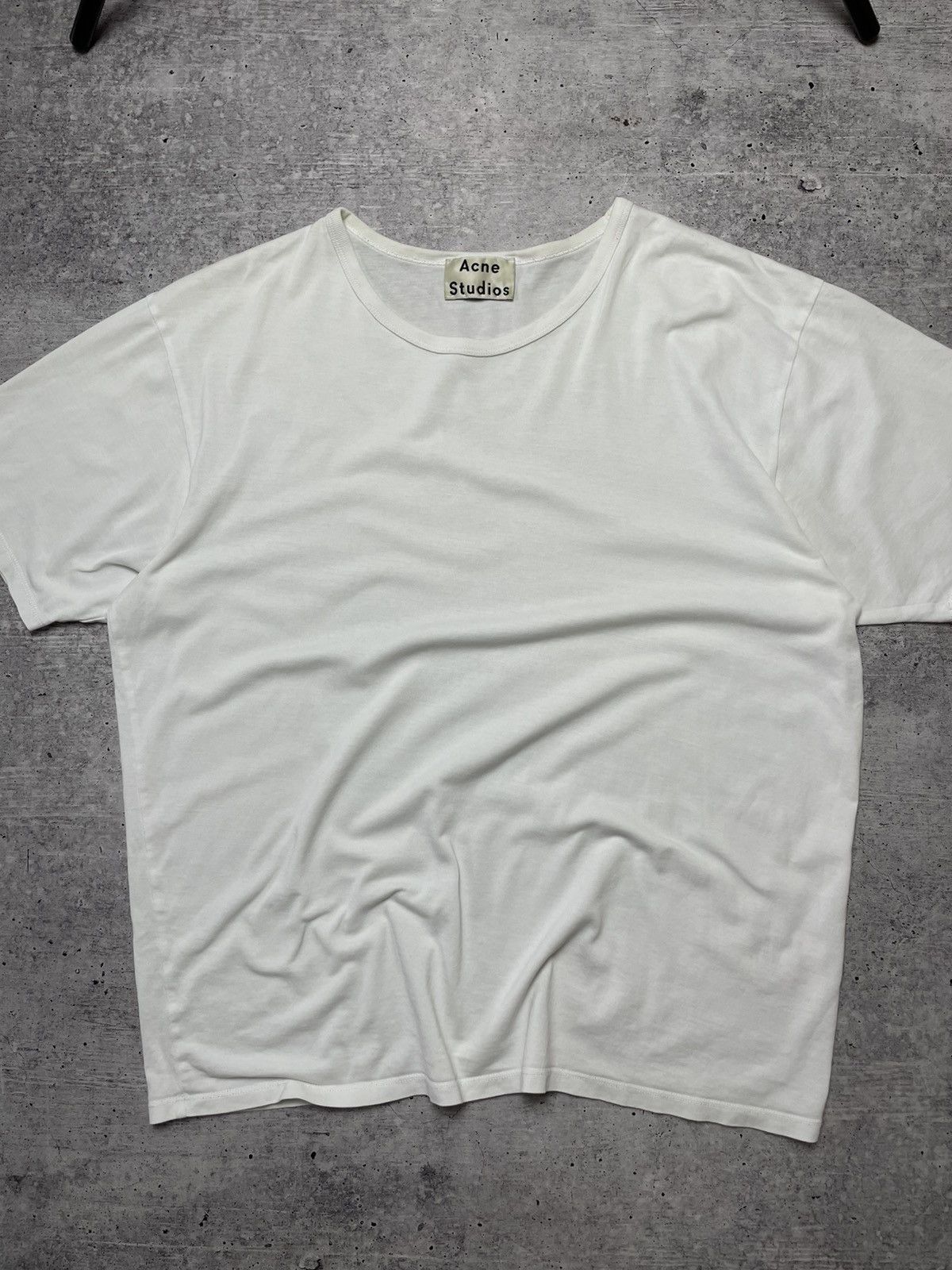 Acne Studios Acne Studios White Oversized T-Shirt Minimalist Luxury Tee Size US M / EU 48-50 / 2 - 3 Thumbnail