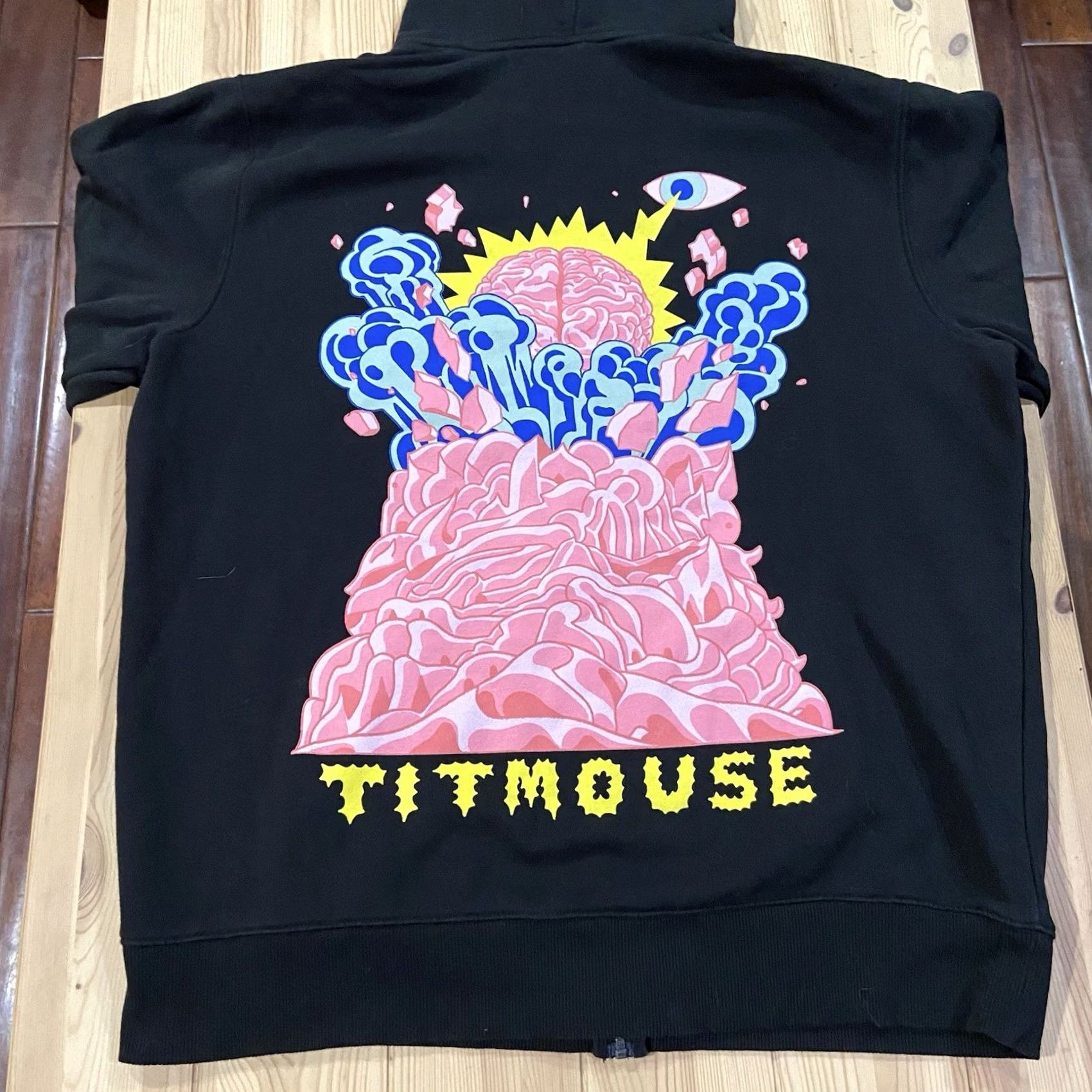 Vintage Titmouse Hoodie Men’s 2XL Staff Exclusive Animation Rick and Morty Black Zip Up Jacket Mens Baseball 2XL Size US XXL / EU 58 / 5 - 3 Thumbnail