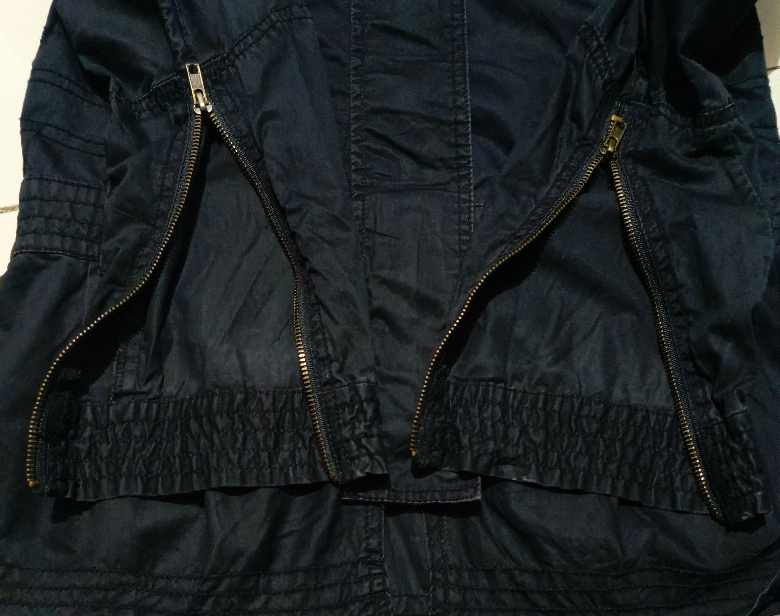 Le Grande Bleu (L.G.B.) 2000s ANNA KERRY- Cyber Bono Double Zip Jacket Size 4XL / US 24-26 - 7 Thumbnail
