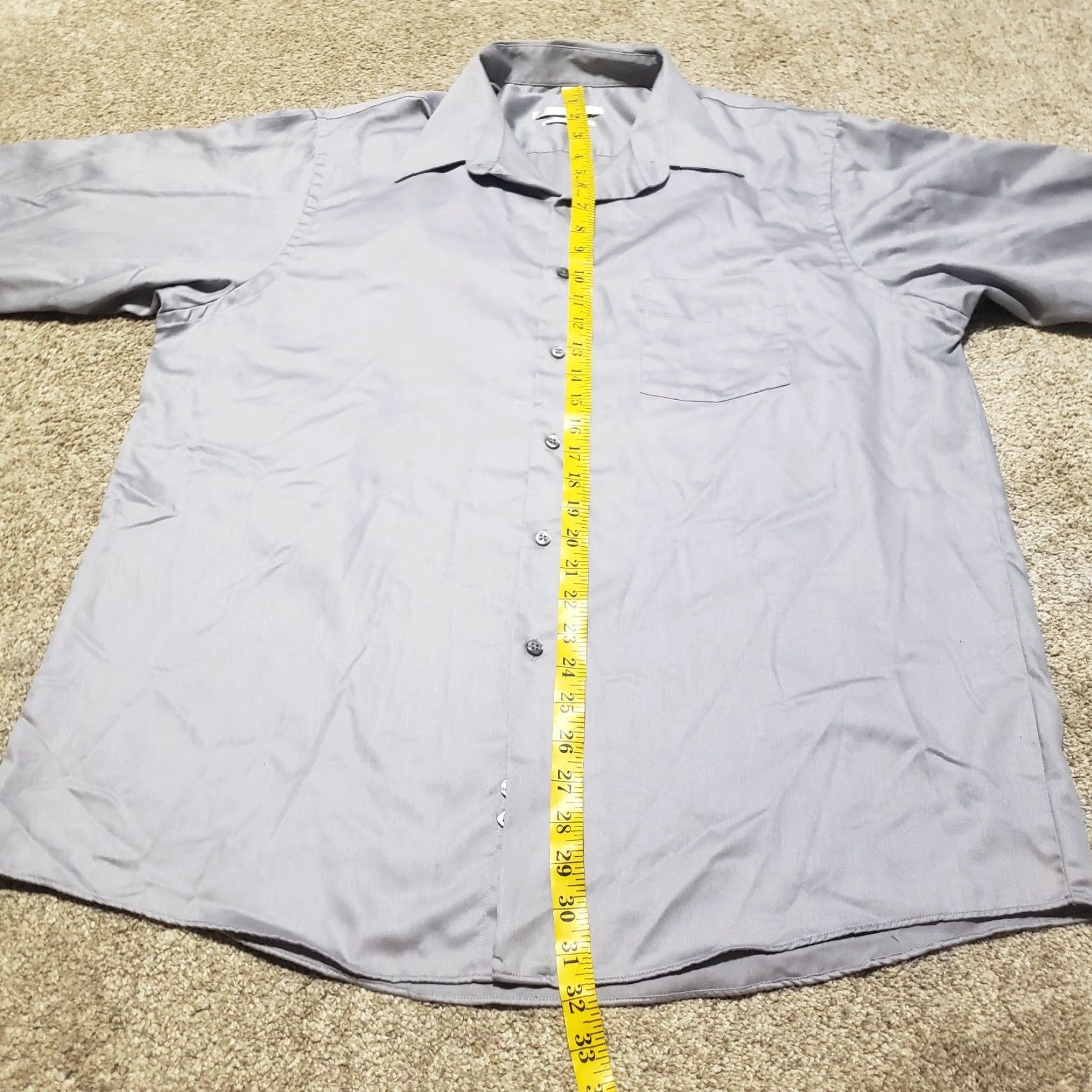Geoffrey Beene Geoffrey Beene Shirt Mens Dress Shirt Button-Down Collared 17.5 32/33 Gray Solid Long Sleeve Non-Iron Adult Mens Size 17.5 Size US XXL / EU 58 / 5 - 6 Thumbnail