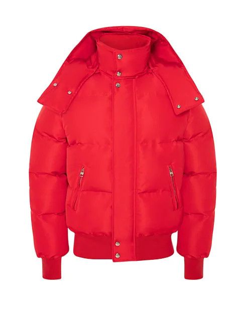 os11x0823 Puffer Jacket in Lust Red Tonal