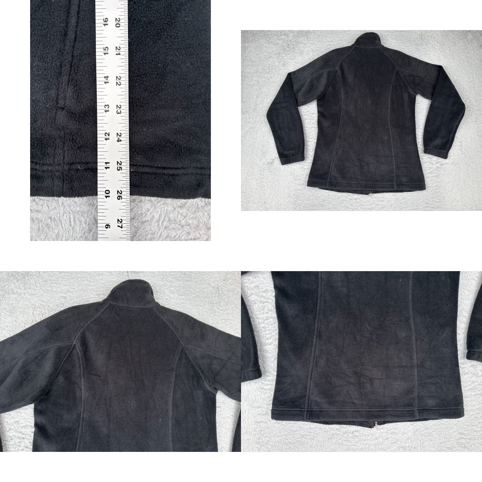 Vintage Columbia Jacket Women Small Black Full Zip Pockets Mock Neck Polyester Fleece Lightweight Casual Outdoor Size S / US 4 / IT 40 - 9 Thumbnail