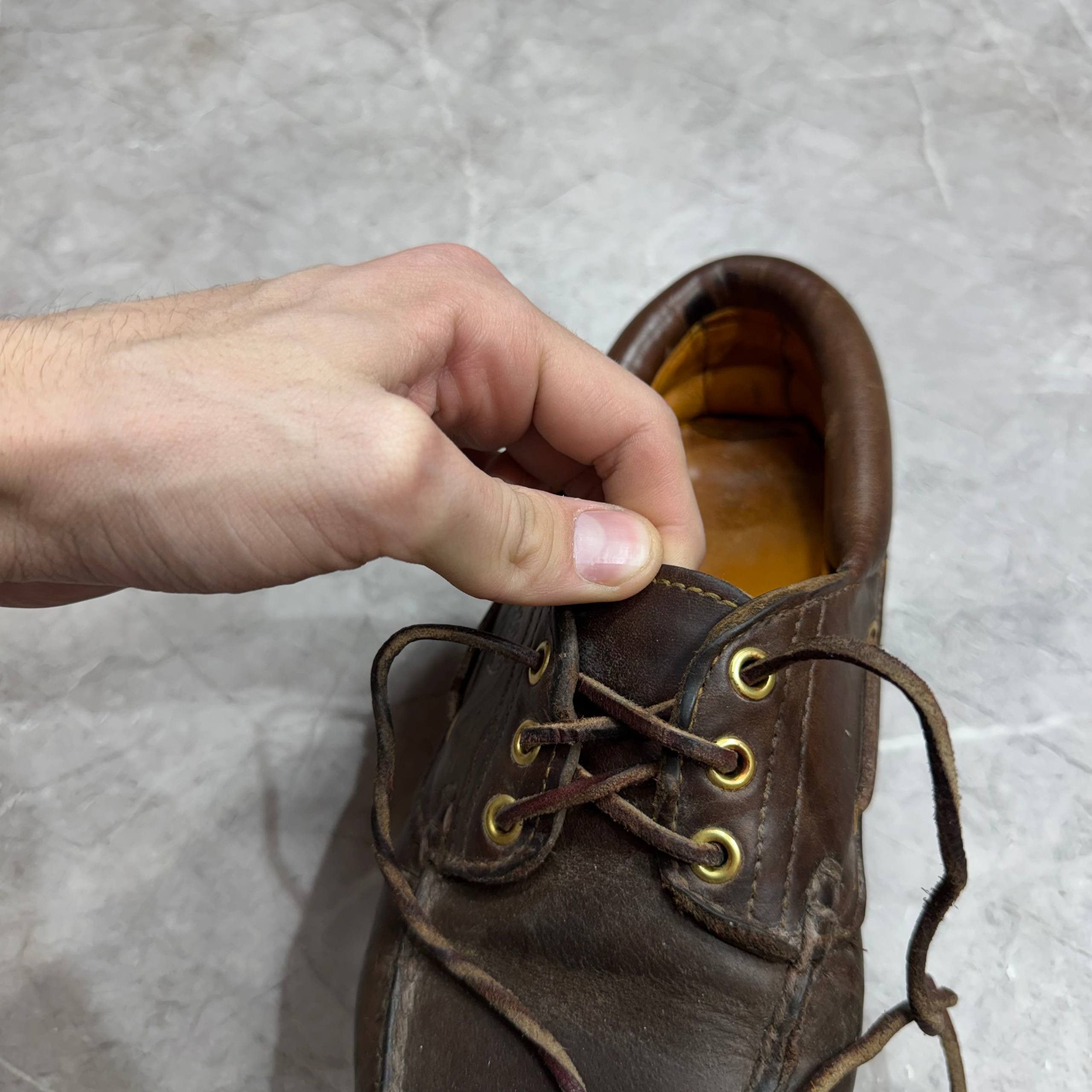 Timberland Vintage 90s Timberland Brown Leather Loafers Size 7W Size US 7 / EU 40 - 15 Thumbnail