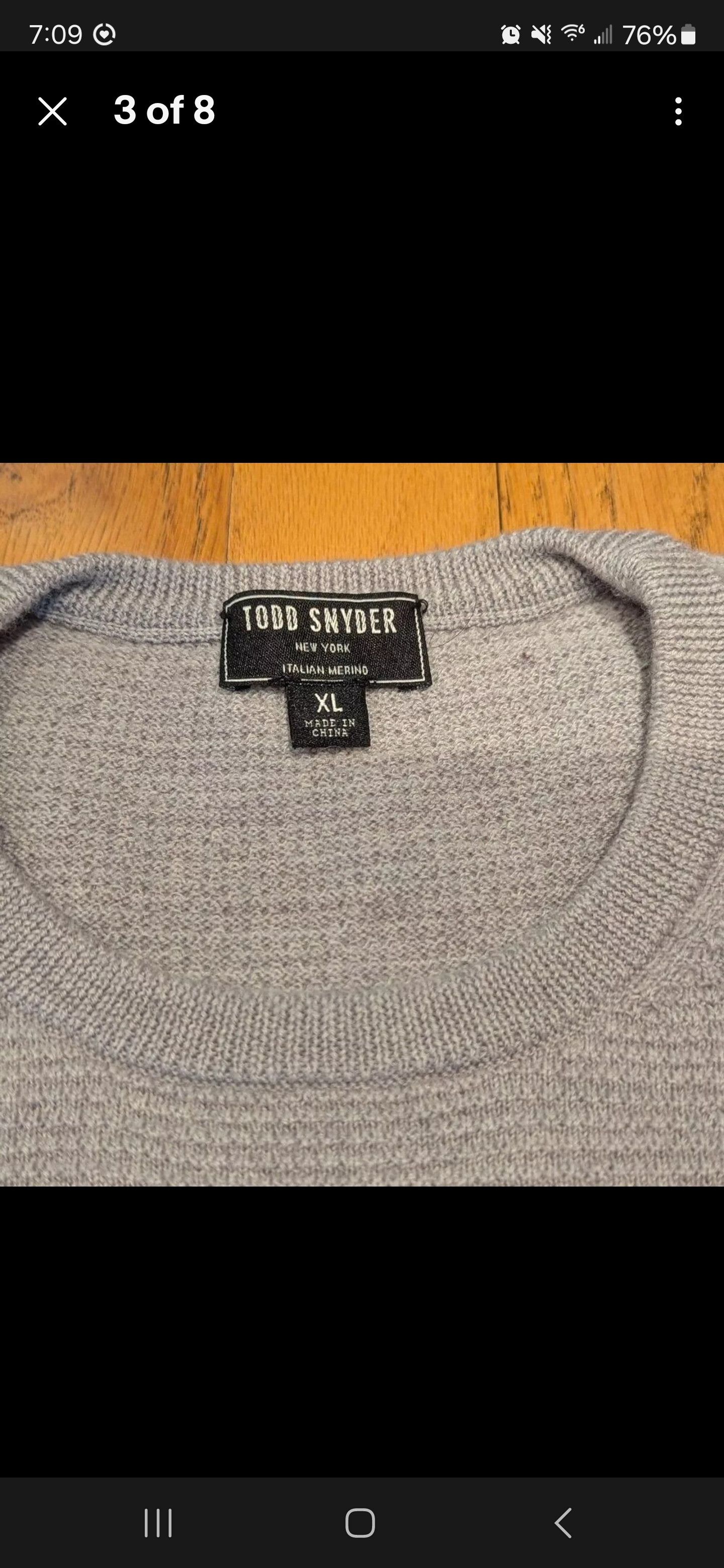 Todd Snyder Todd Snyder Waffle Merino Crew Long Sleeve Thermal Shirt Size US XL / EU 56 / 4 - 3 Thumbnail