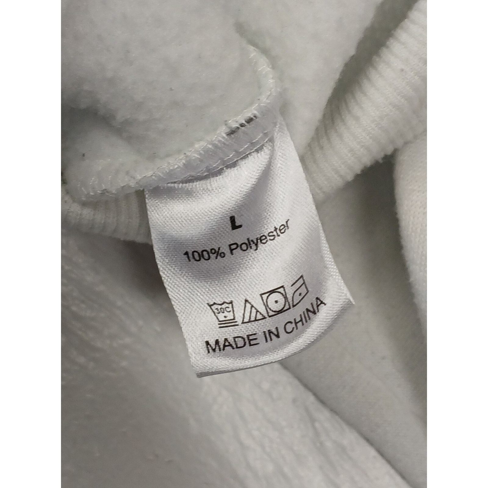Other Unbranded (Large) White Comfort Jesus Print Pullover Hoodie Size US L / EU 52-54 / 3 - 4 Thumbnail