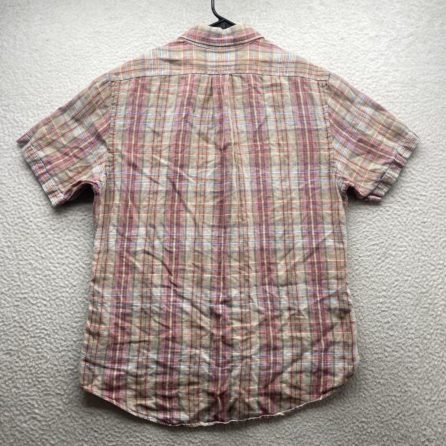 Ralph Lauren Ralph Lauren Button-Up Linen Shirt Mens L Multicolor Plaid Short Sleeve Classic Fit Size US L / EU 52-54 / 3 - 5 Thumbnail