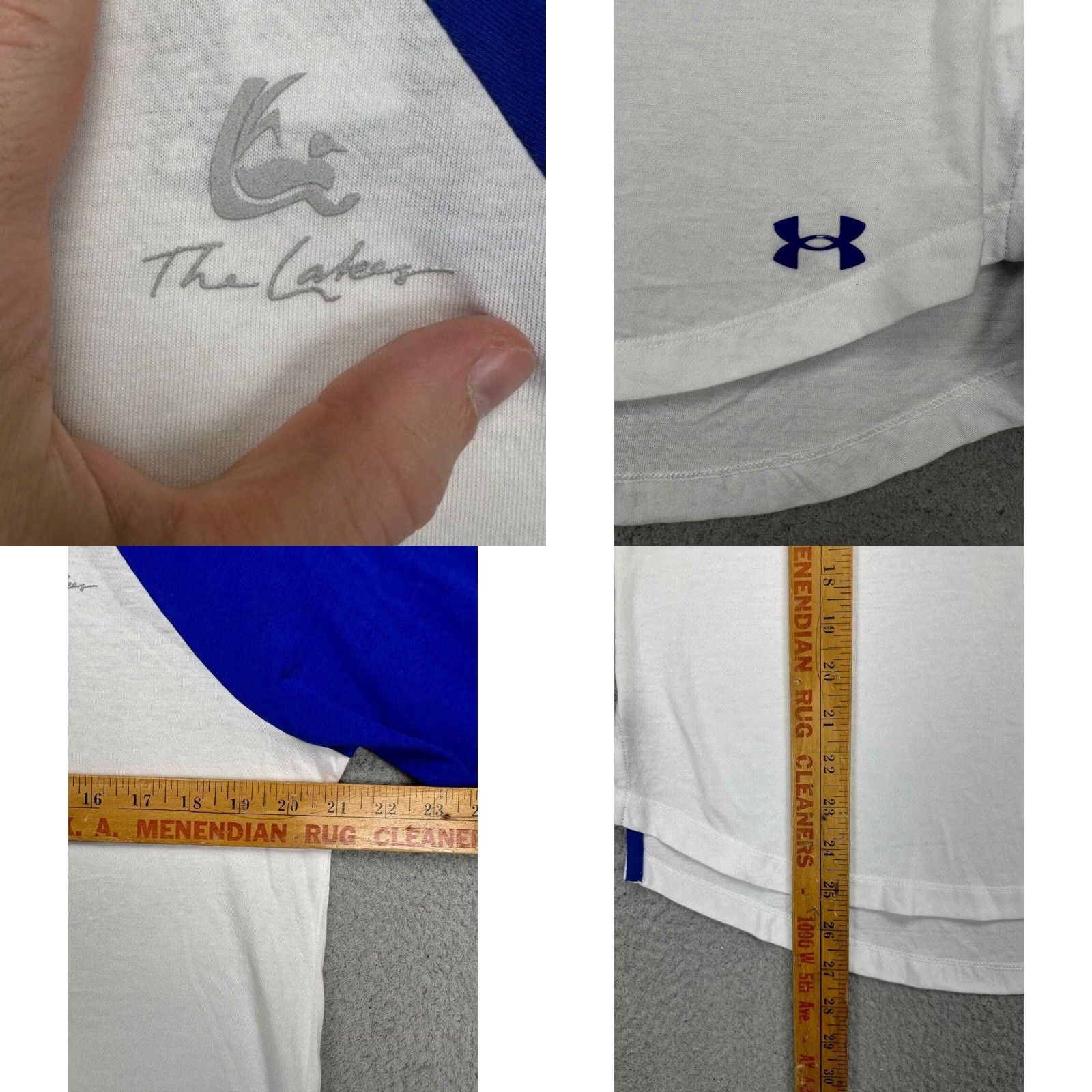 Under Armour Under Armour T-Shirt Womens Large The Lake White Colorblock 3-Quarter Sleeve NEW Size L / US 10 / IT 46 - 8 Thumbnail