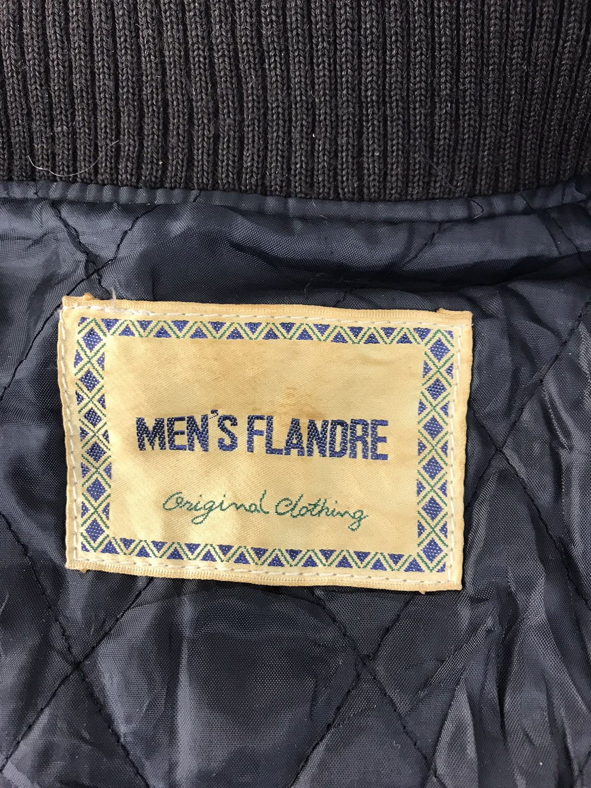 Japanese Brand Men’s Flandre Varsity Jacket Leather Quilted Padded Inner Size US M / EU 48-50 / 2 - 7 Thumbnail