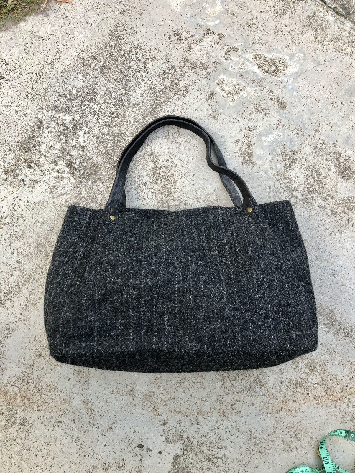 Ciaopanic × Harris Tweed WOOL HARRIS TWEED LEATHER HANDLE TOTEBAG Size ONE SIZE - 9 Thumbnail