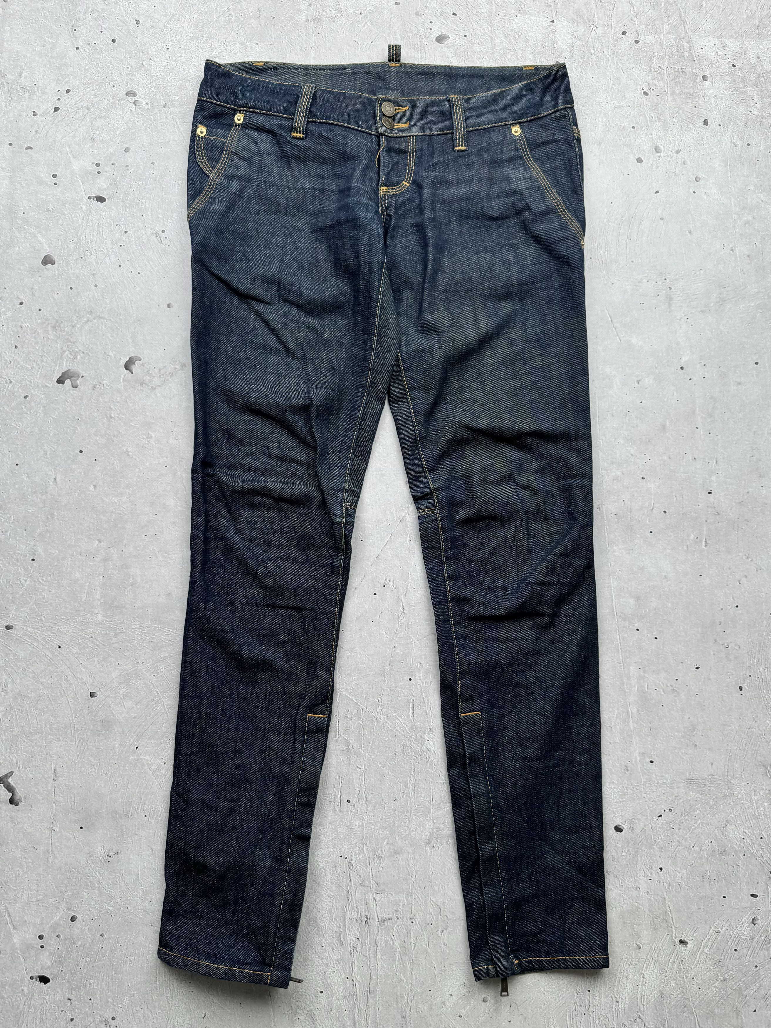 Dsquared2 × Vintage Dsquared2 Vintage Multi Zipped Jeans Size 27" / US 4 / IT 40 - 4 Thumbnail