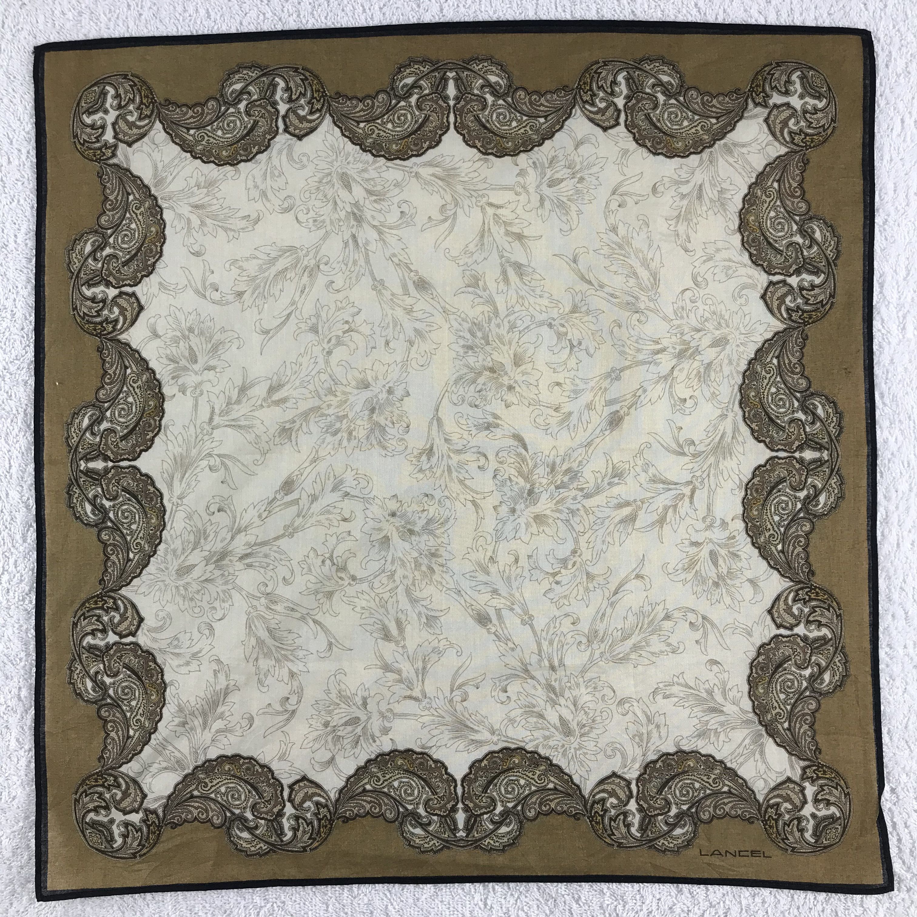 Lancel × Vintage Lancel Bandana / Handkerchief / Neckerchief - S334 Size ONE SIZE - 1 Thumbnail