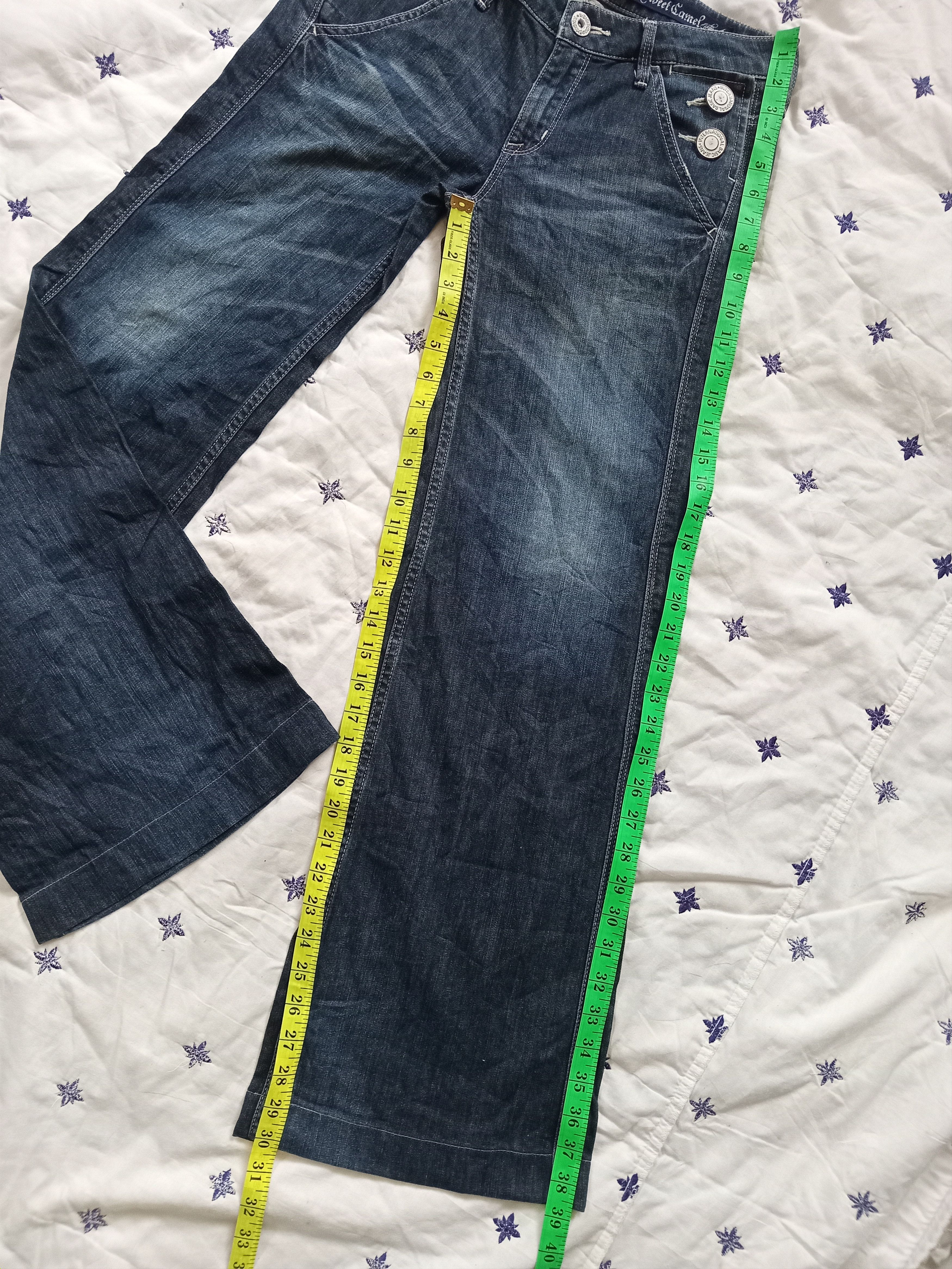 Japanese Brand SWEET CAMEL💥Japan Design Super Flare Jeans Size 30" / US 8 / IT 44 - 3 Thumbnail