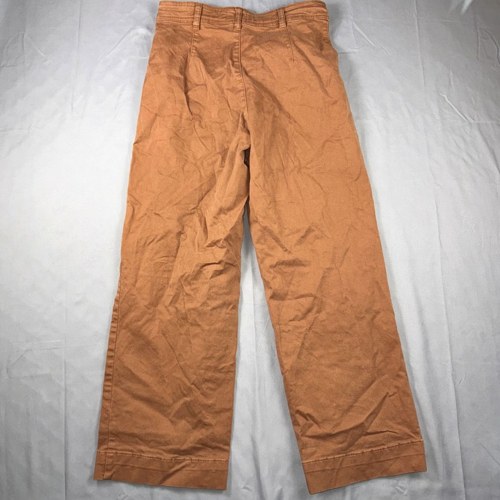 Marine Layer Marine Layer Pants Womens 8 Brown Twill Chino Pockets Stretch Ankle Crop Casual Size 30" / US 8 / IT 44 - 2 Thumbnail