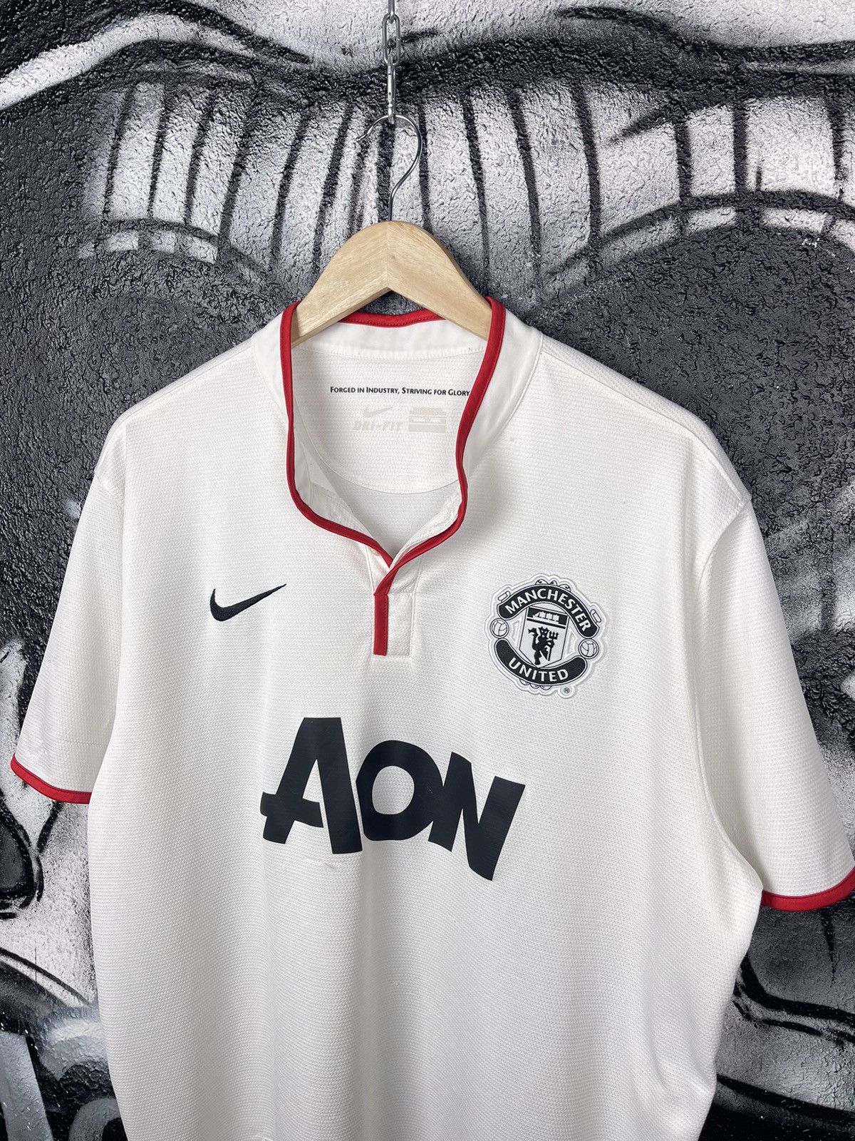 Nike Nike Manchester United White Home Soccer Jersey Size XL Size US XL / EU 56 / 4 - 1 Thumbnail
