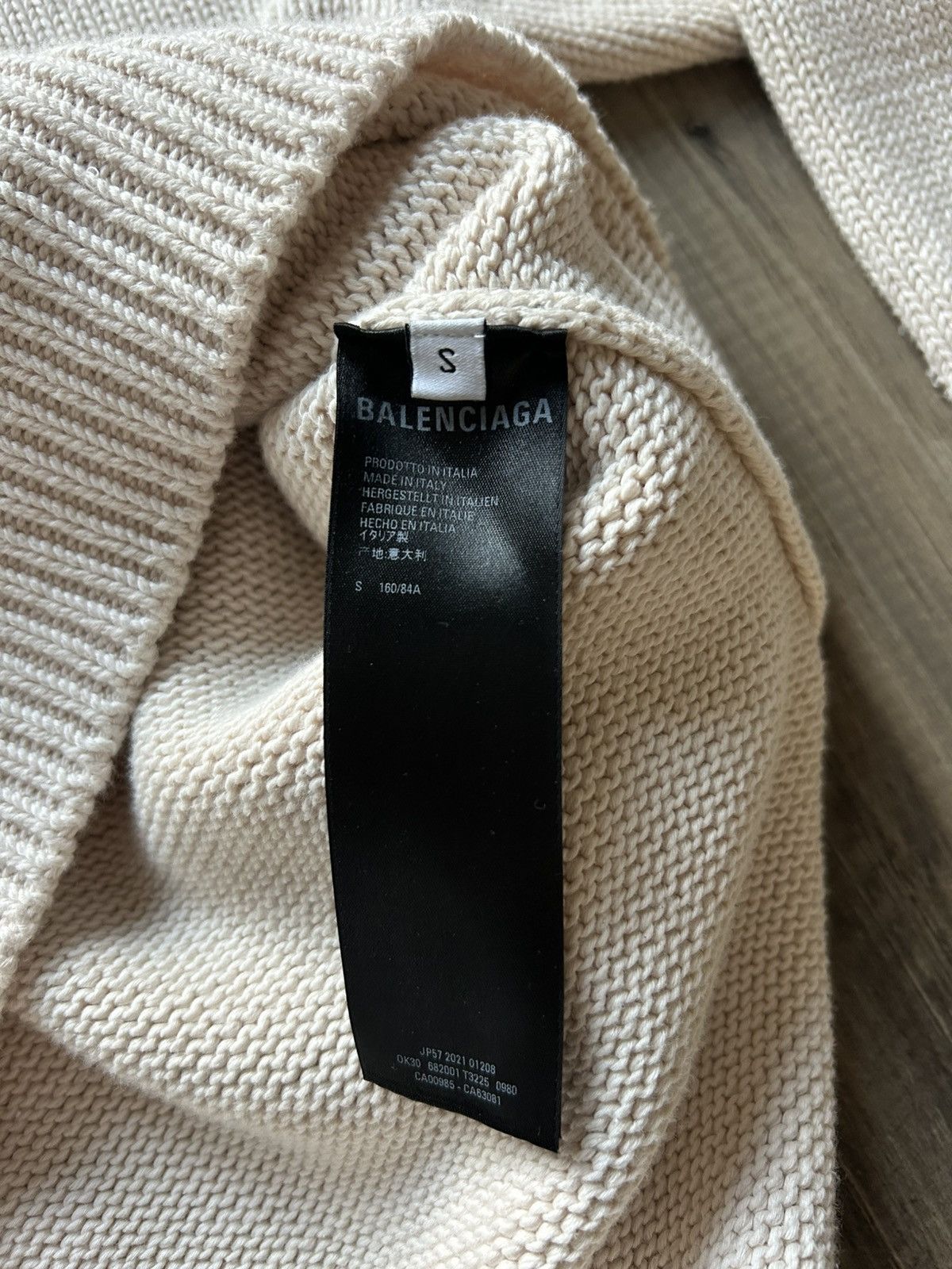 Balenciaga Balenciaga bebe heavy knit sweater Size US S / EU 44-46 / 1 - 6 Thumbnail