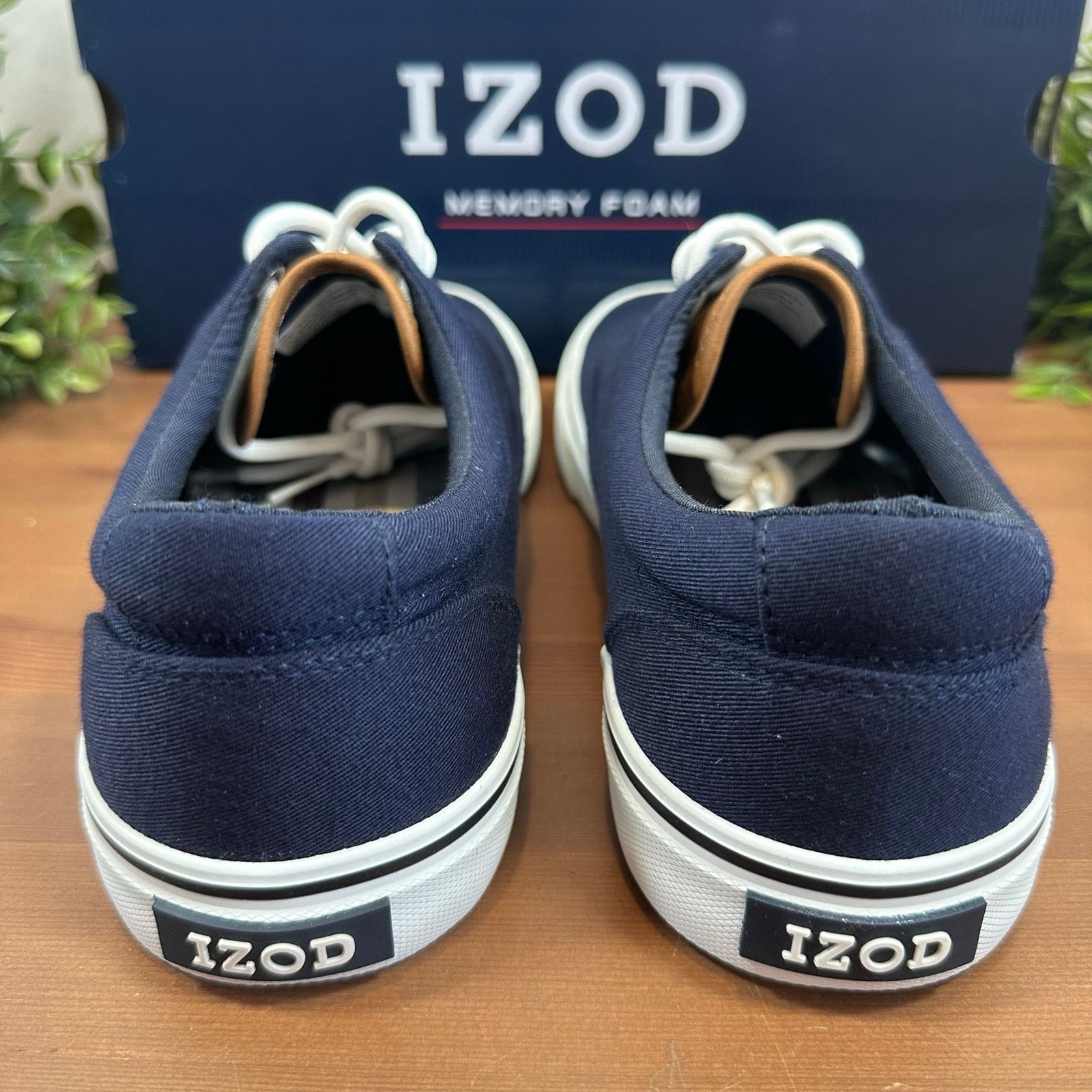 Izod Izod Men's Rangley Canvas Memory Foam Lace Up Shoes Size 8 Size US 8 / EU 41 - 5 Thumbnail