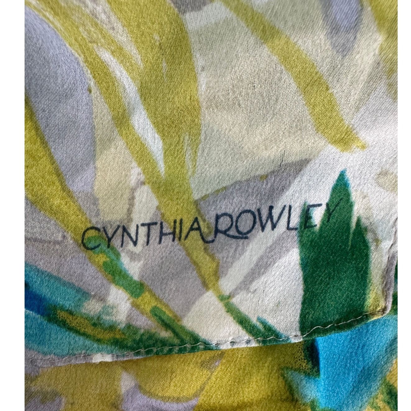 Cynthia Rowley Cynthia Rowley silk watercolor floral long scarf 12.5 x 64" Size ONE SIZE - 7 Thumbnail