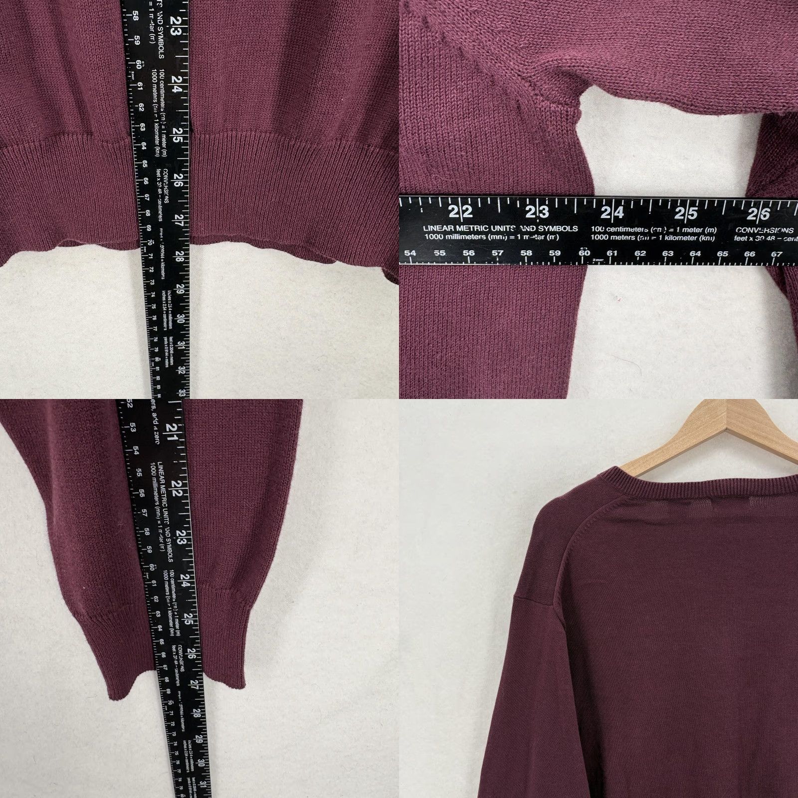 Izod VINTAGE not applicable; but item is IZOD Sweater Mens XL Wine Tasting Red 100% Cotton V Neck Knit Pullover Preppy Size US XL / EU 56 / 4 - 8 Thumbnail