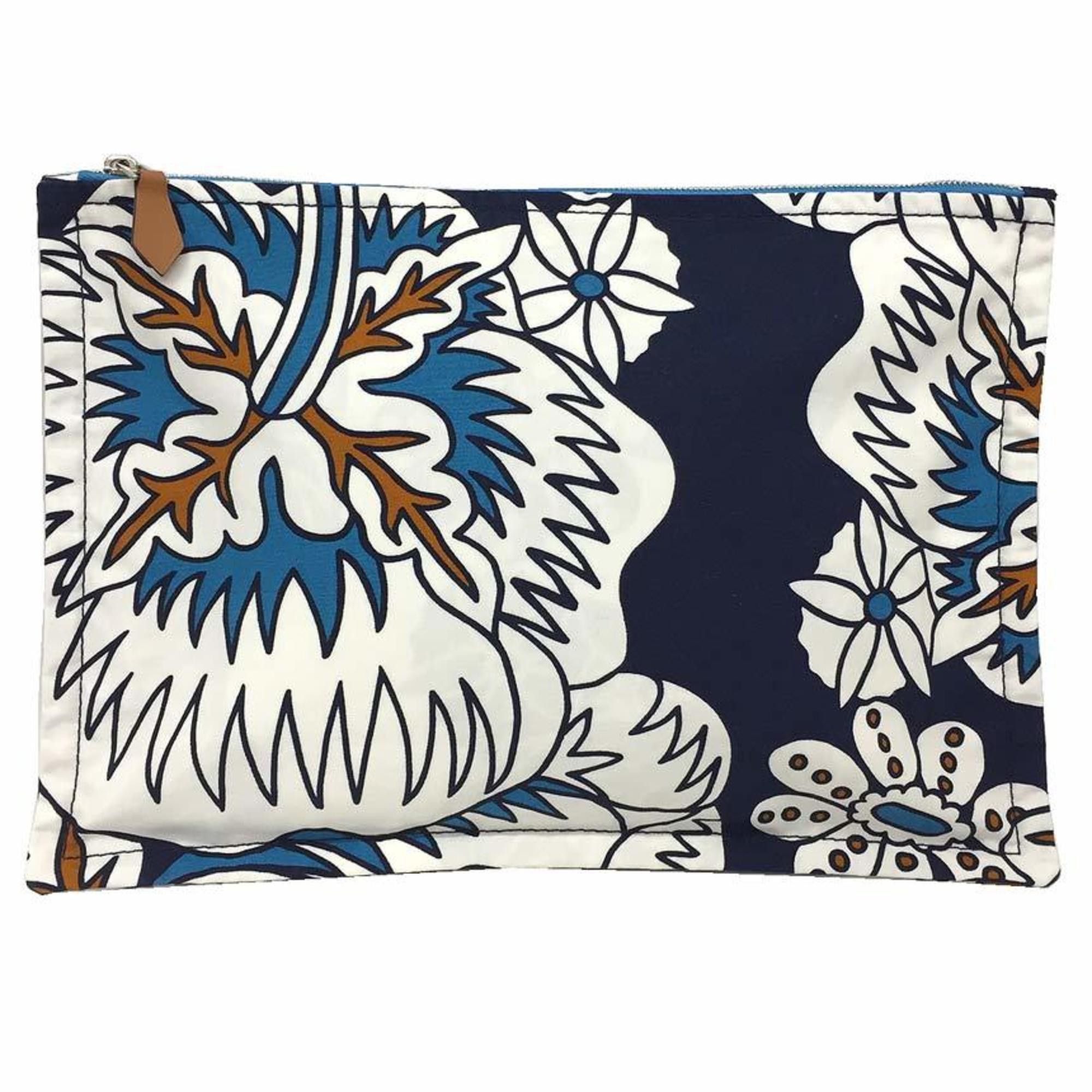 Hermes HERMES Hermès Flat Pouch GM Truth Bora Cotton Canvas Size ONE SIZE - 1 Thumbnail
