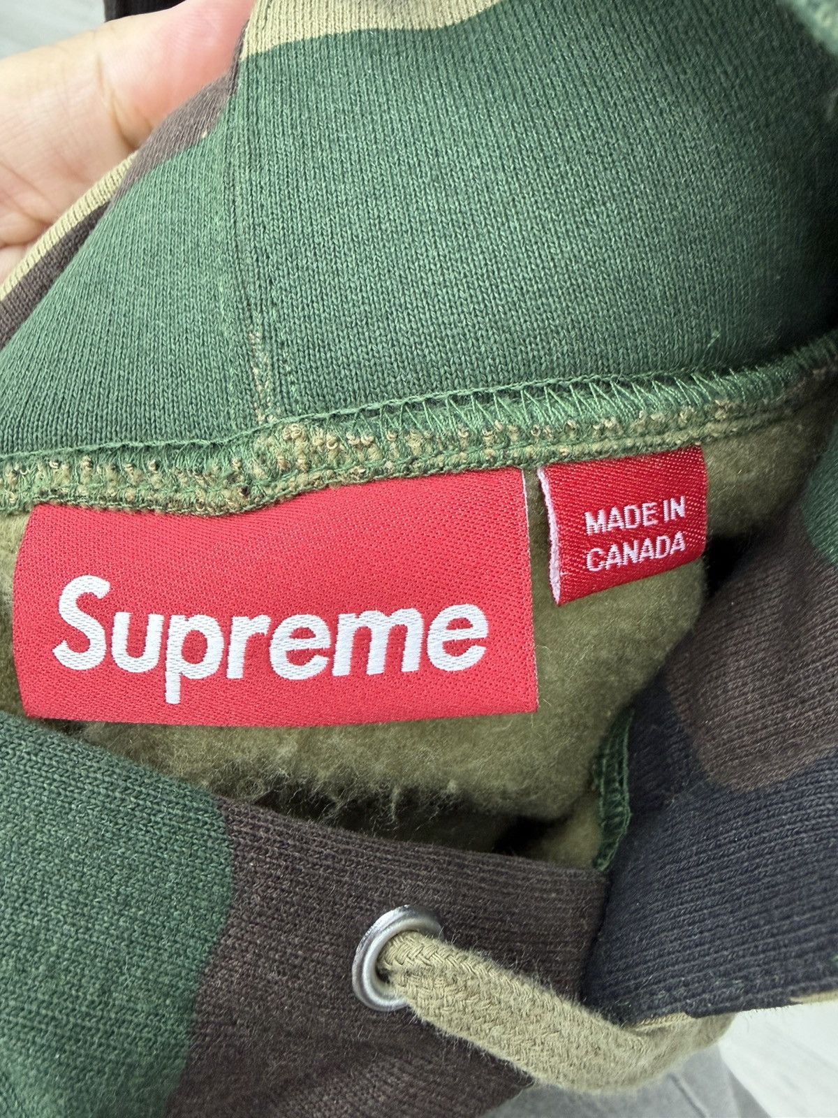 Supreme Supreme Classic Logo Chicago Shop Sweatshirt Woodland Camo Size US M / EU 48-50 / 2 - 5 Thumbnail