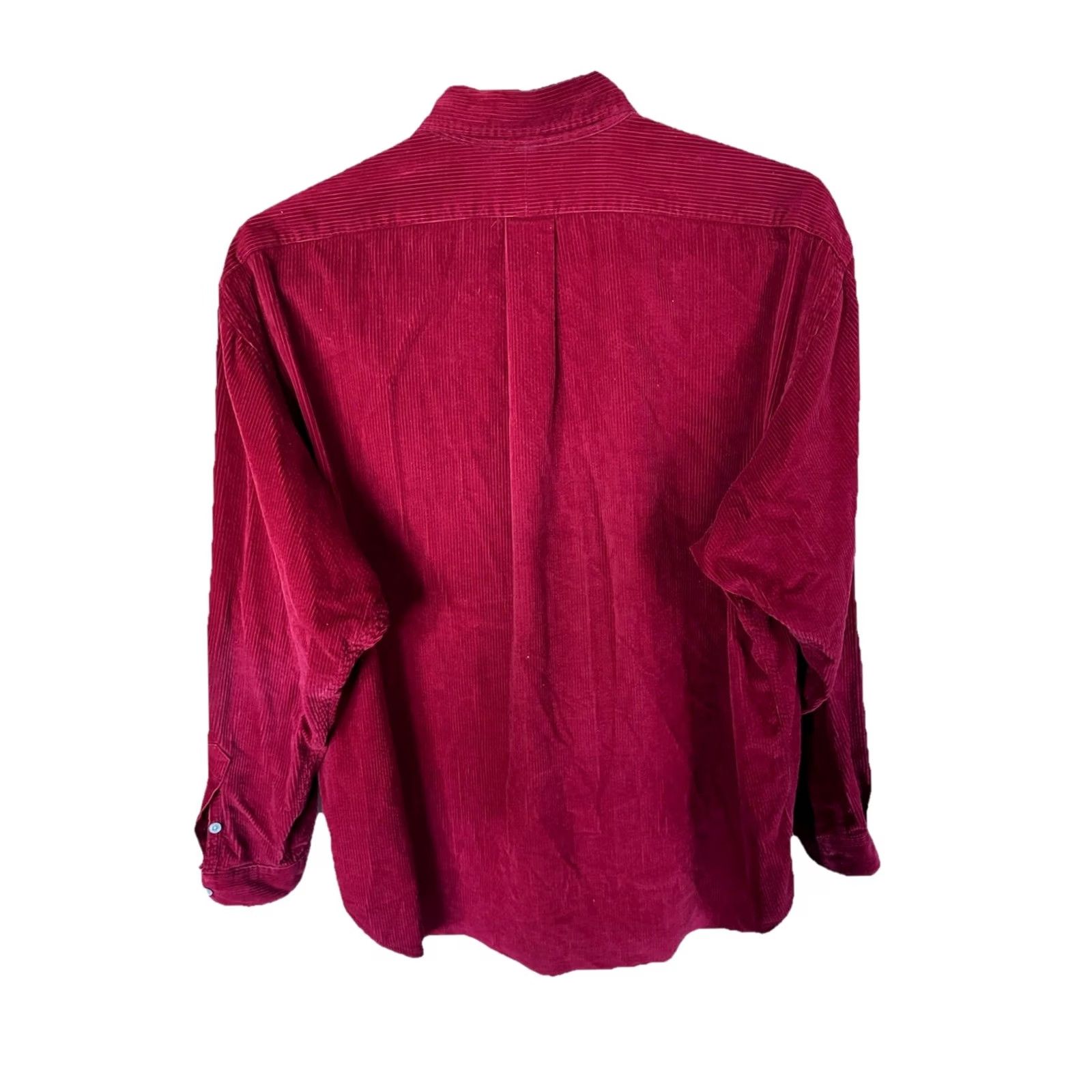 Polo Ralph Lauren VINTAGE Polo Ralph Lauren Blaire Corduroy Shirt Mens XL Red 90s Rare Lo Life Button-Up Long Sleeve Size US XL / EU 56 / 4 - 8 Thumbnail