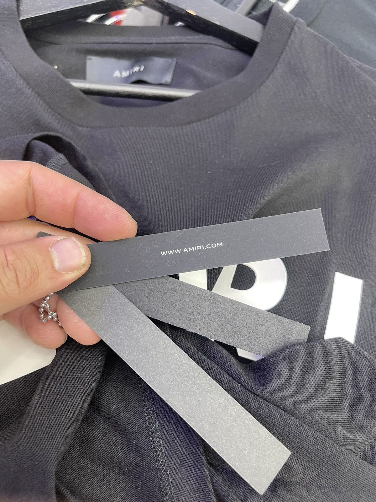 Amiri Amiri “Army logo” tee (black) Size US XXL / EU 58 / 5 - 8 Thumbnail