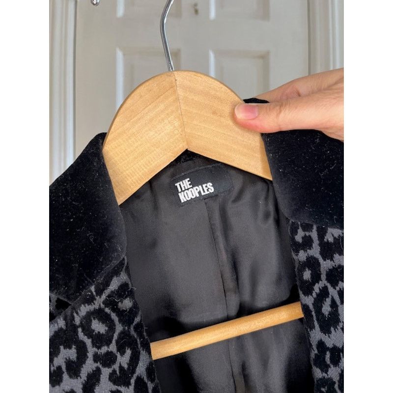 The Kooples The kooples black leopard velvet blazer Size 34 Size XS / US 0-2 / IT 36-38 - 4 Thumbnail