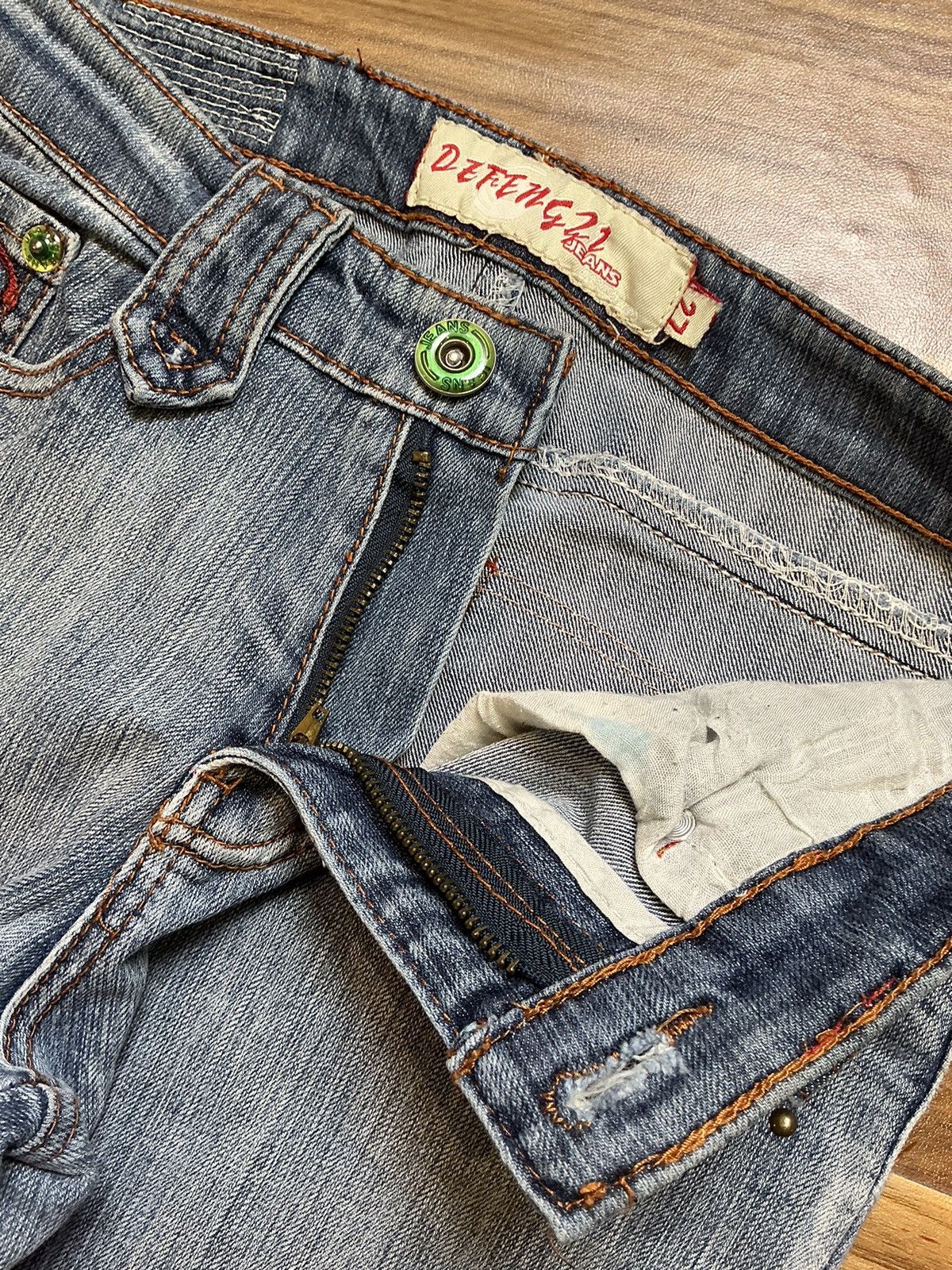 Designer Vintage DFZ jeans Size 28" / US 6 / IT 42 - 5 Thumbnail