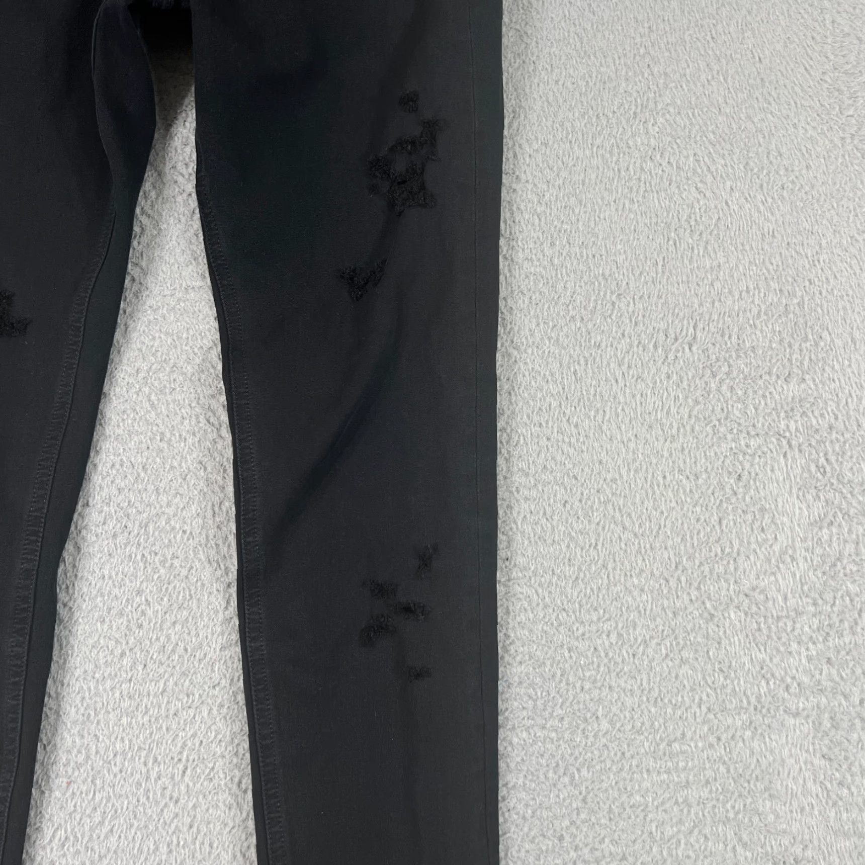 Rag & Bone VINTAGE? Wait it's Rag & Bone Ankle Skinny Jeans Womens 28 Black Stretch Distressed Size 28" / US 6 / IT 42 - 4 Thumbnail