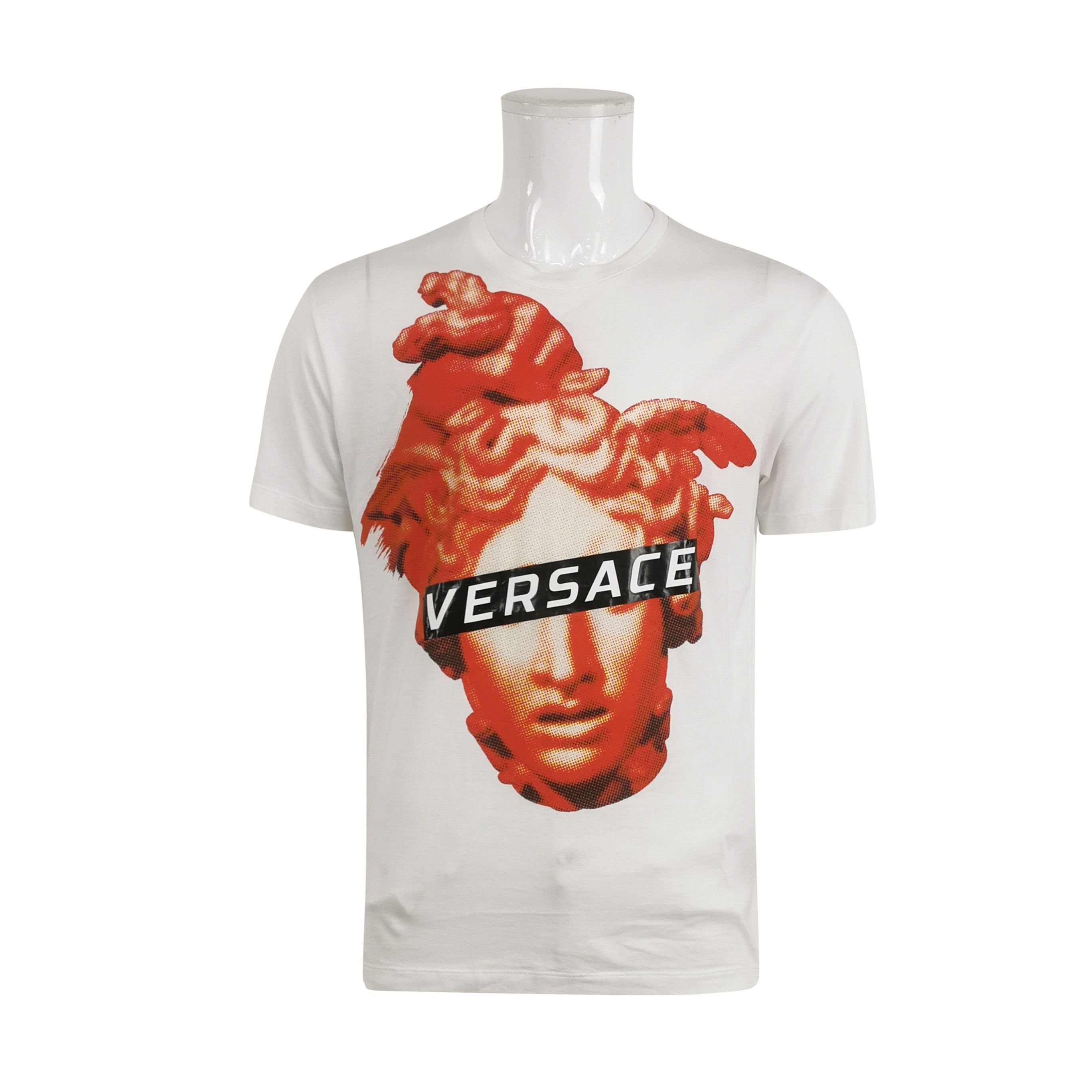 Versace Versace White Medusa Print T-Shirt S Size US S / EU 44-46 / 1 - 1 Thumbnail