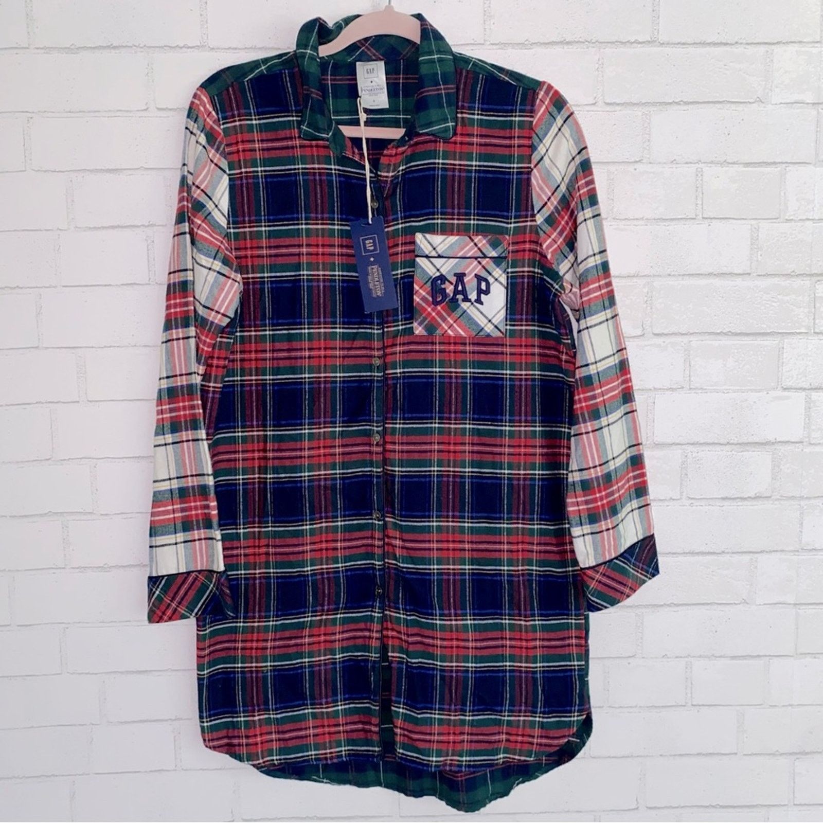 Gap NEW Gap x Pendleton Plaid Flannel Women’s Sleep Shirt NWT S Size S / US 4 / IT 40 - 3 Thumbnail