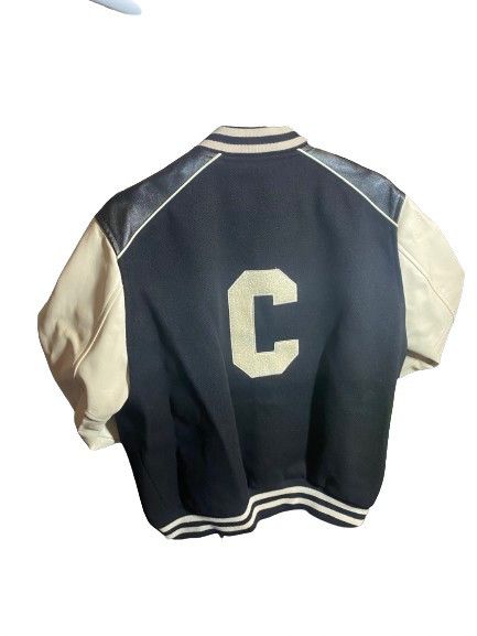 Celine (52) CELINE Classic Teddy Varsity Jacket in Textured Wool Size US L / EU 52-54 / 3 - 2 Thumbnail
