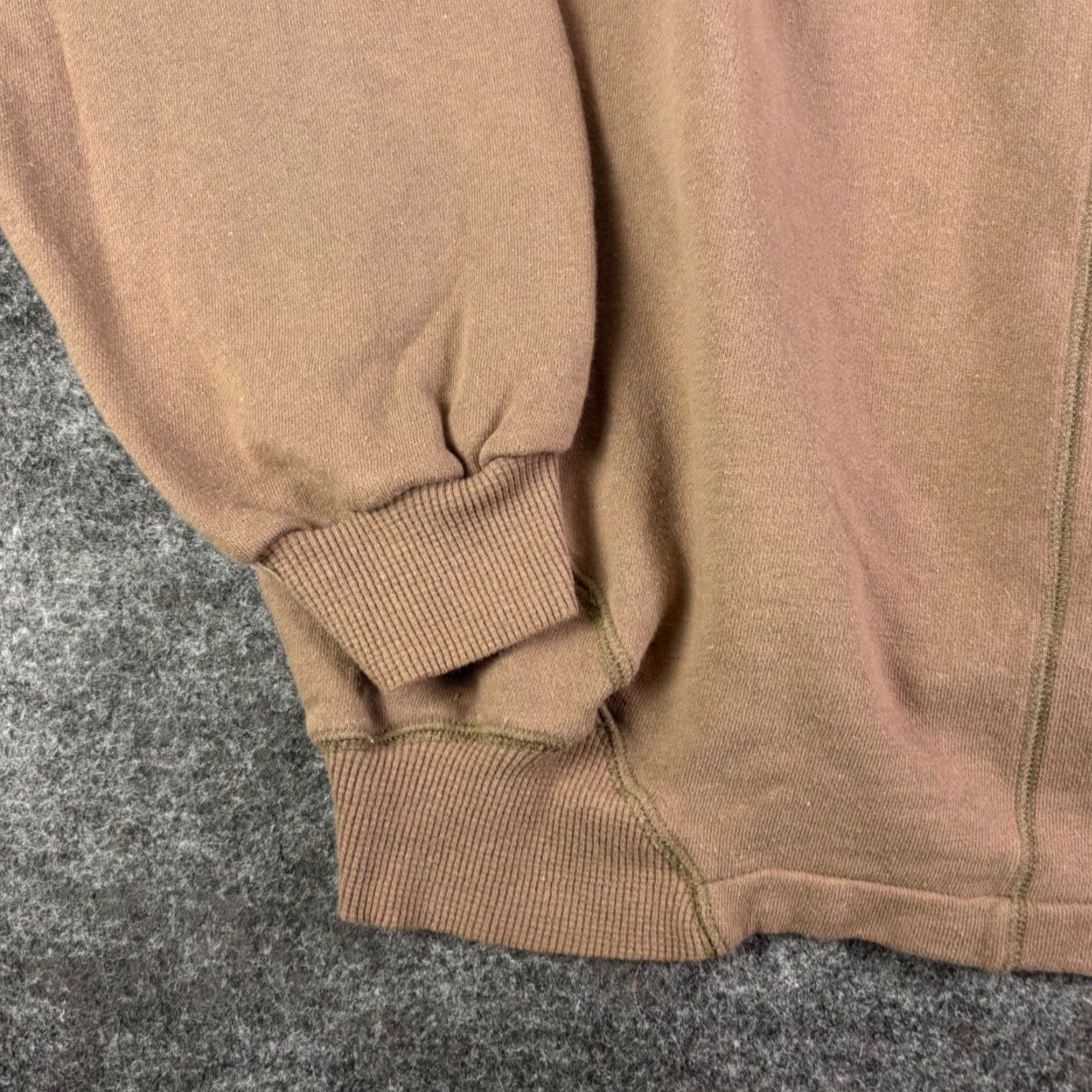 Vintage VINTAGE Trader Bay Striped Panel Crewneck Sweatshirt Mens XL Brown Cotton 90s Size US XL / EU 56 / 4 - 6 Thumbnail