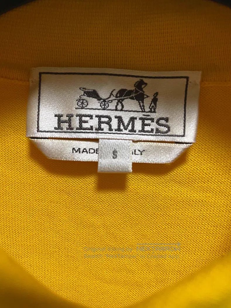 Hermes Hermes Knitted polo shirt with 3 buttons Size US S / EU 44-46 / 1 - 4 Thumbnail