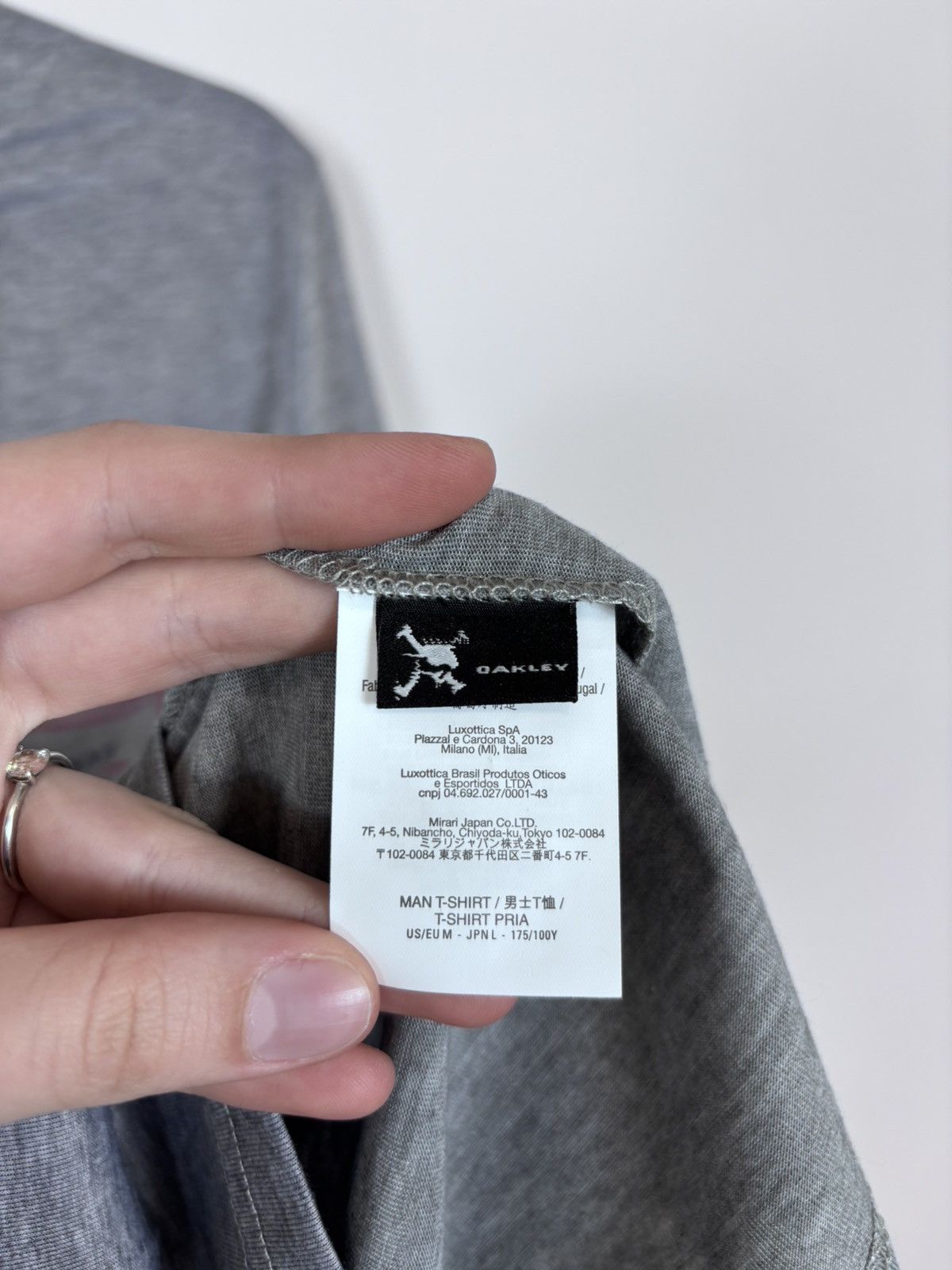 Oakley Oakley Gray Melange NWT Texas USA T-Shirt Tee Men’s Big Logo Size US M / EU 48-50 / 2 - 14 Thumbnail