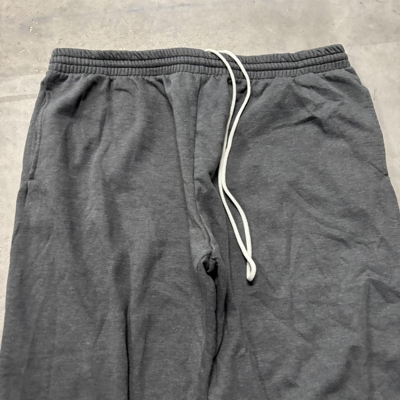 Japanese Brand × Vintage Crazy Vintage Y2K/2000s Baggy Dark Grey Skater Comfy Essential Sweatpants! Size US 36 / EU 52 - 4 Thumbnail
