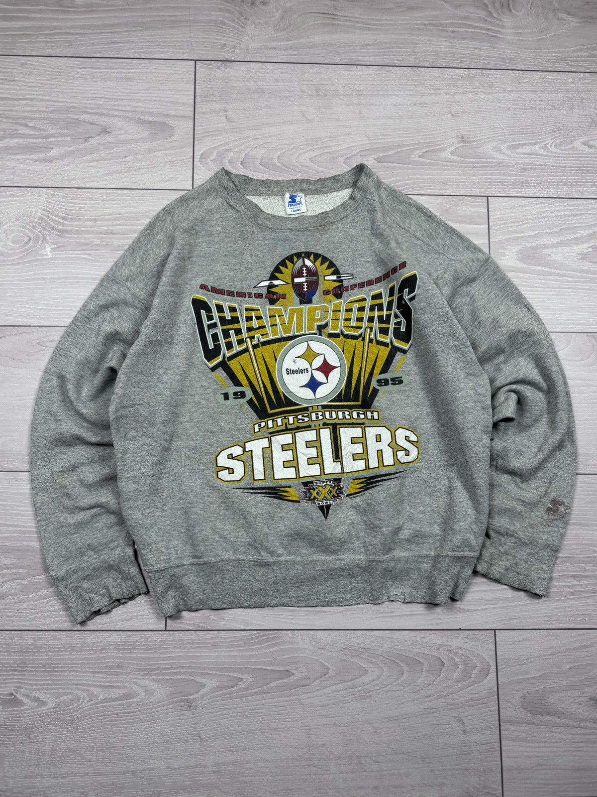 Starter Vintage 1995 Starter Pittsburgh Steelers SuperBowl Champions Size US L / EU 52-54 / 3 - 1 Thumbnail