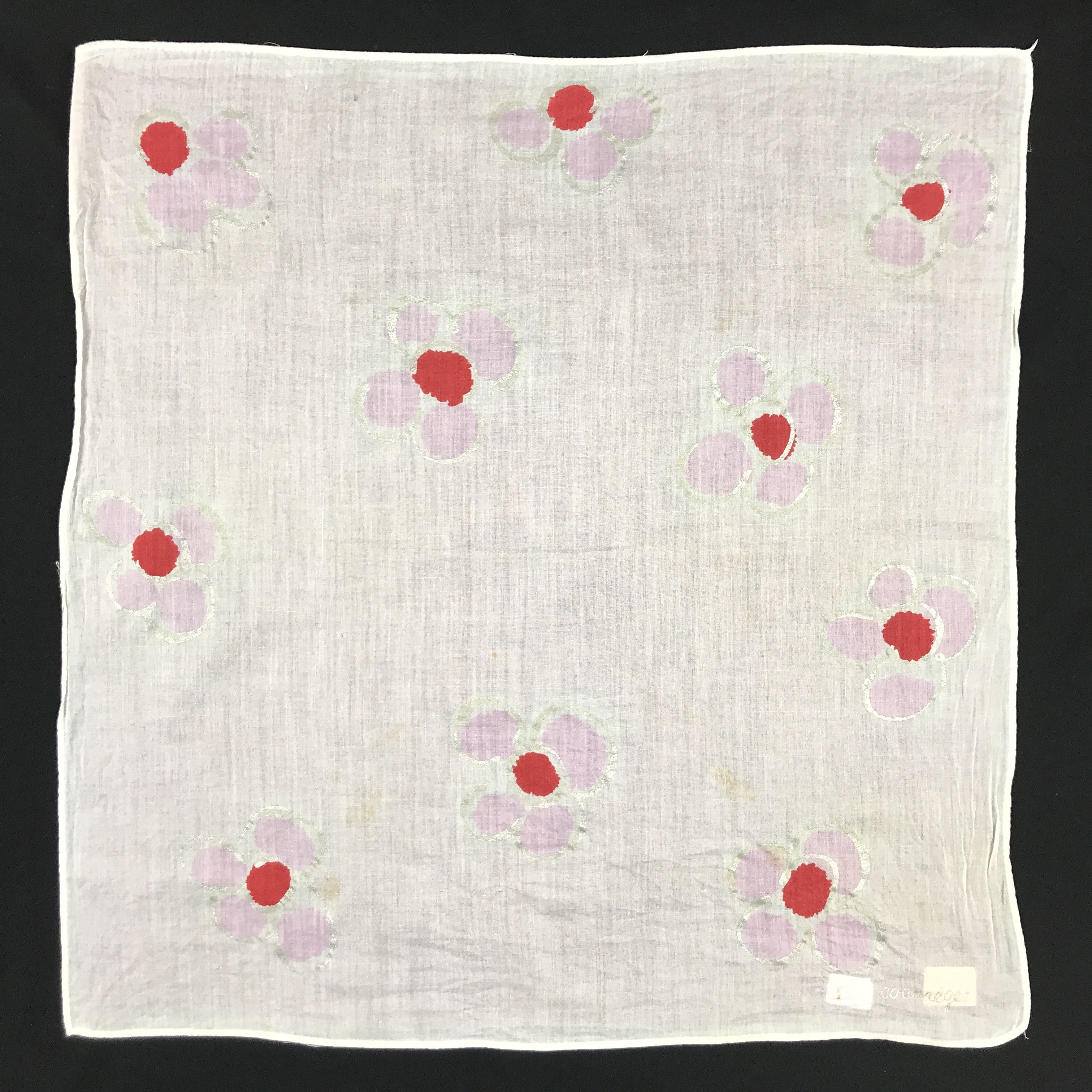 Courreges × Designer × Vintage Vintage Courrgeres Bandana Neckerchief Handkerchief Size ONE SIZE - 1 Thumbnail