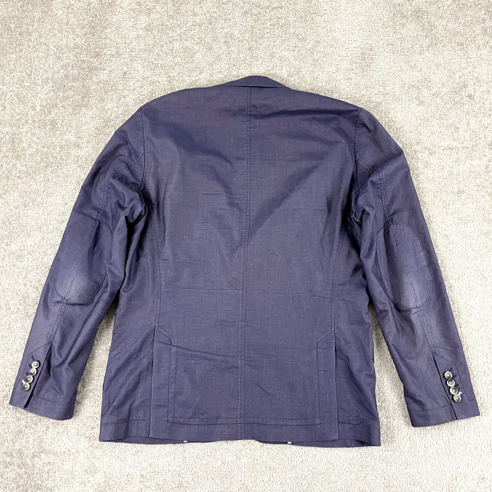 Hugo Boss HUGO BOSS Blazer Mens 42 Regular Washed Indigo Blue Sport Coat 2 Button Double-Vented Size 42R - 2 Thumbnail