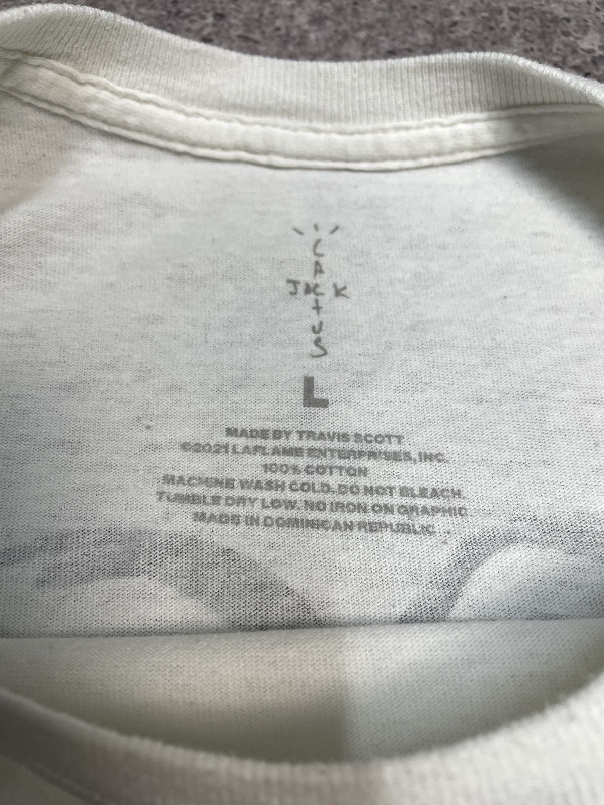 Travis Scott Travis Scott Cactus Jack T-shirt For Fragment Manifest Tee Size US L / EU 52-54 / 3 - 20 Thumbnail