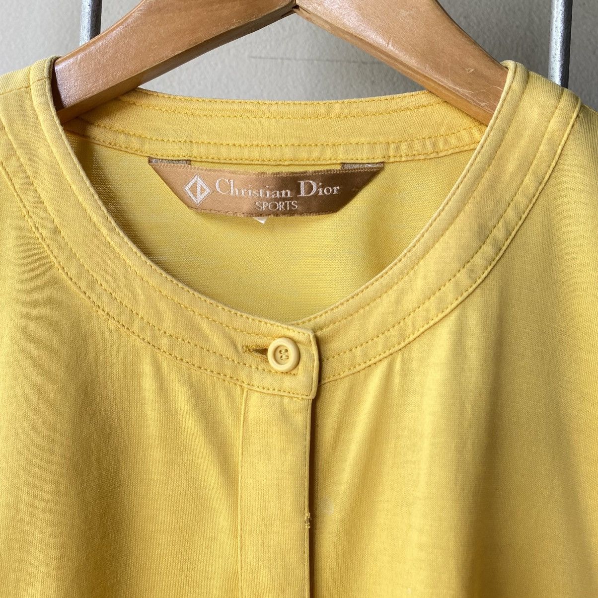 Dior Christian Dior Soft Yellow Buttoned Blouse Size M / US 6-8 / IT 42-44 - 4 Thumbnail