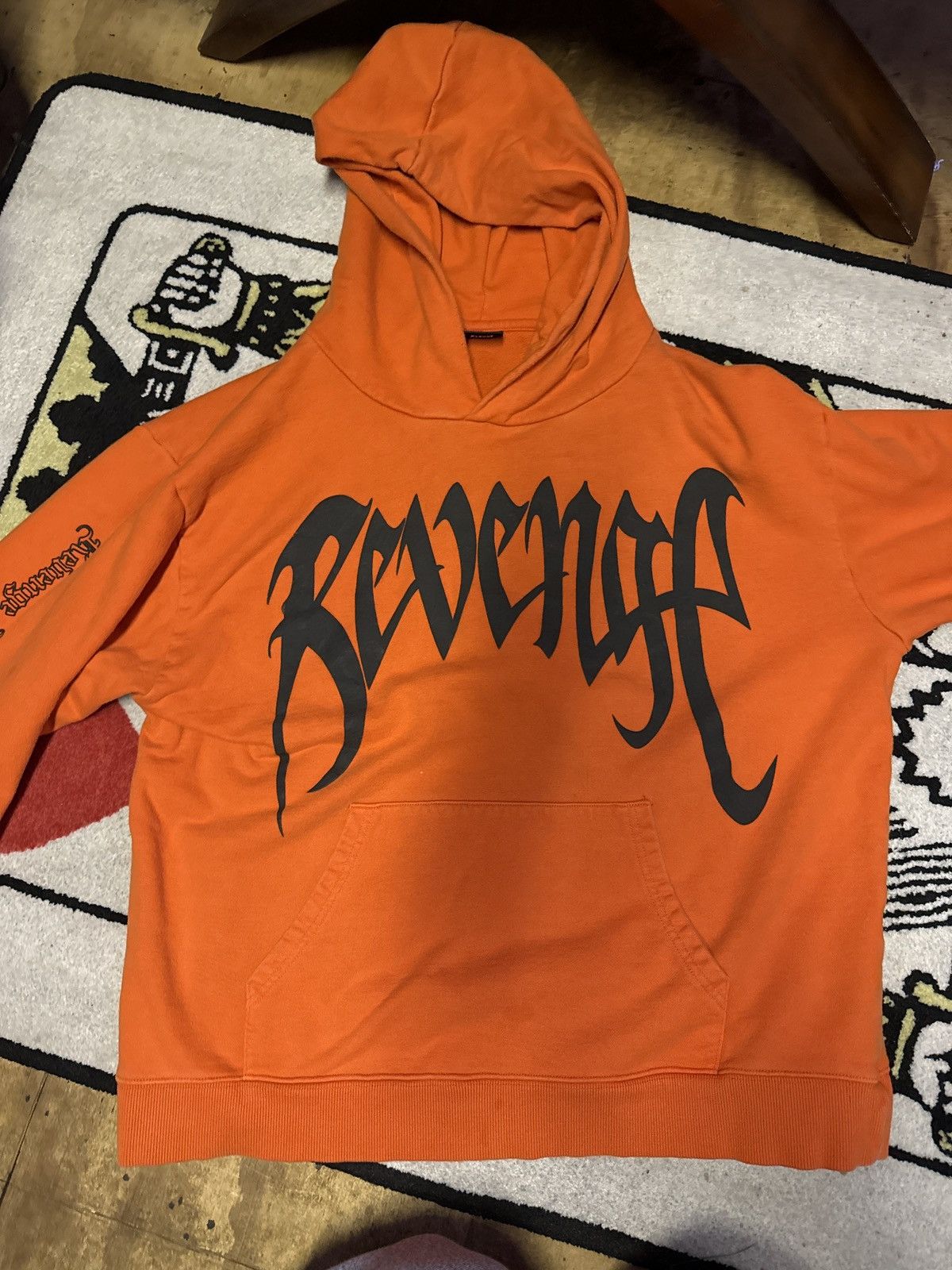 Revenge Revenge orange hoodie Grailed