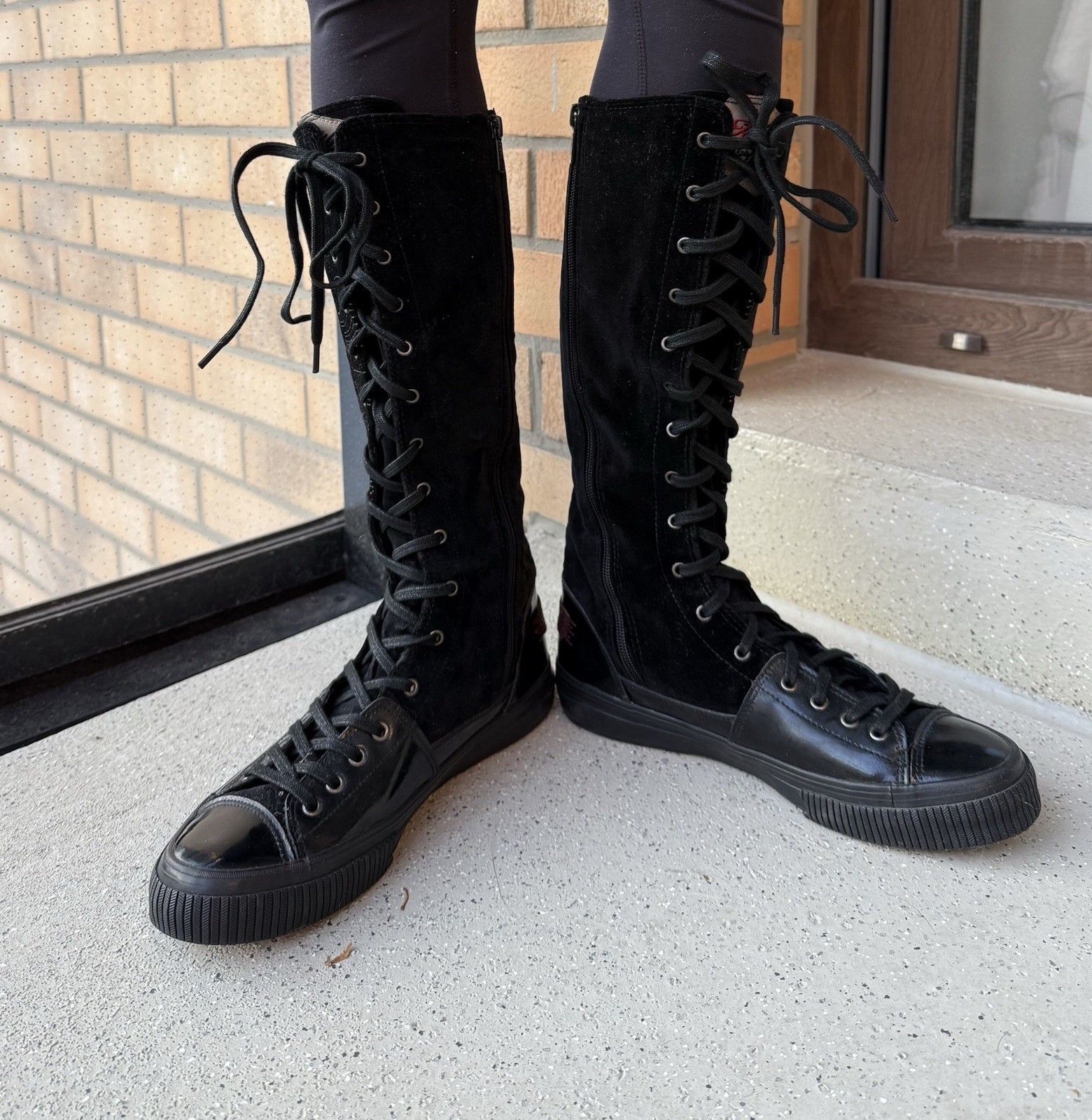 Replay Replay Dragon High Lace Up Y2k Shoes Black Japan Vintage Size US 10 / IT 40 - 7 Thumbnail