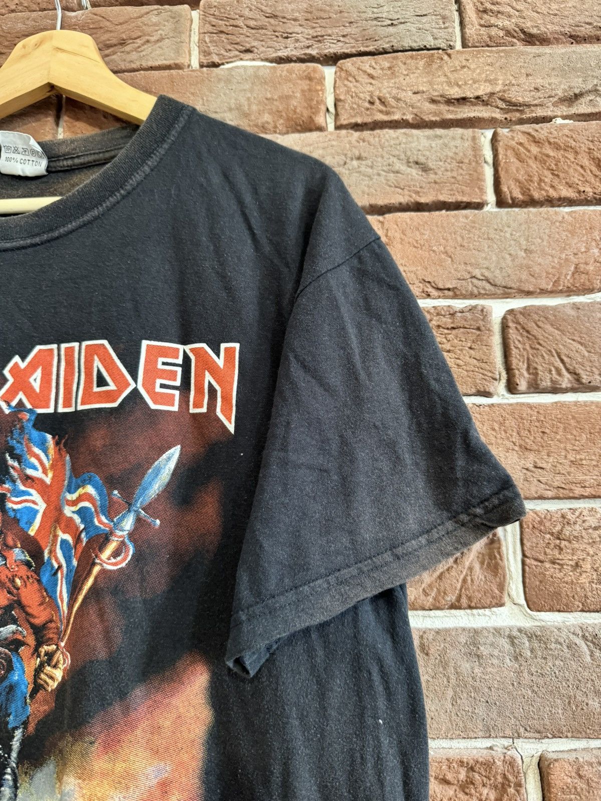 Band Tees Vintage 90s Iron Maiden Washed Heavy Metal Band Tee Tour Size US L / EU 52-54 / 3 - 5 Thumbnail